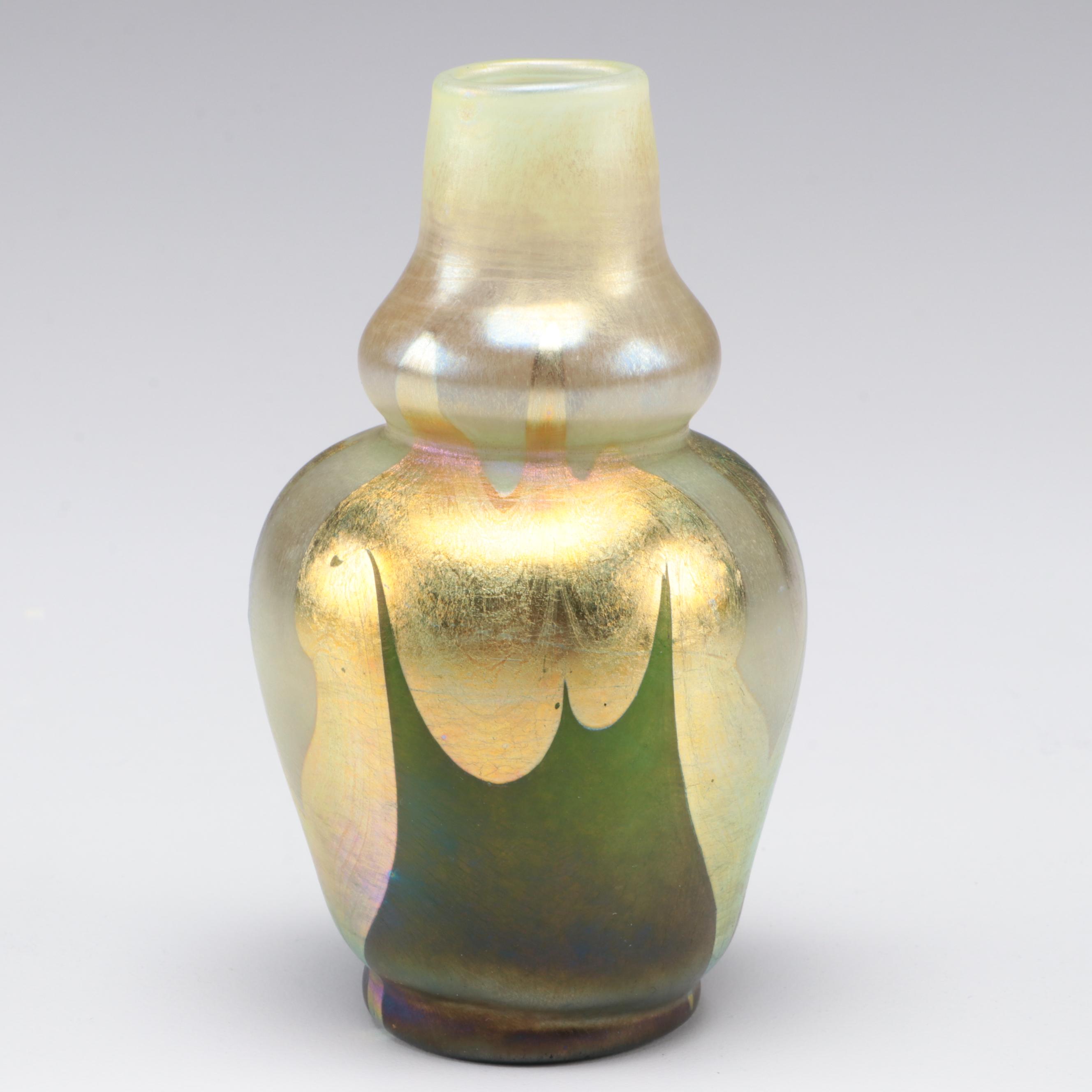 Louis Comfort Tiffany Favrile Art Glass Vase, Early 20th