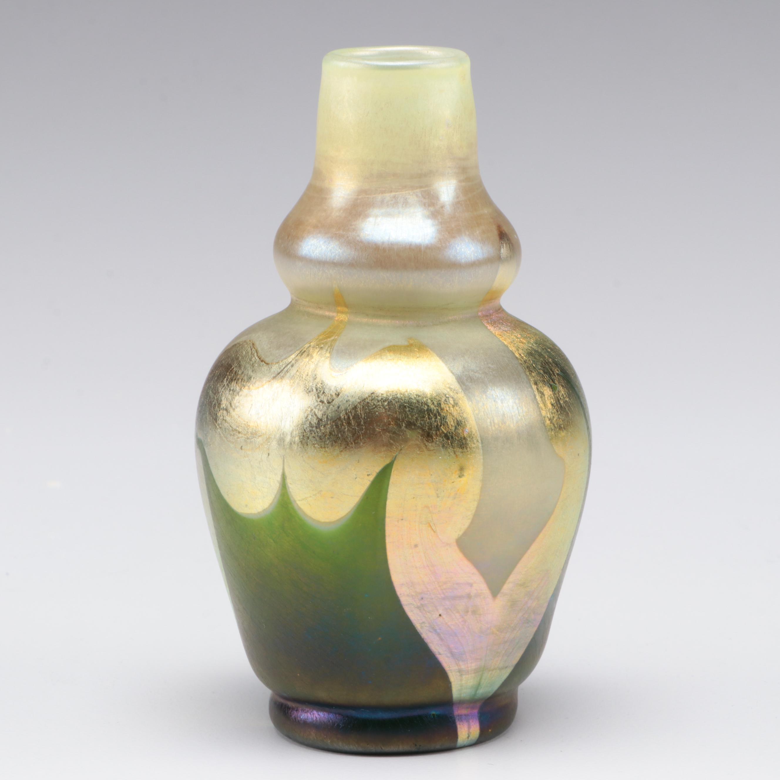 Louis Comfort Tiffany Favrile Art Glass Vase, Early 20th