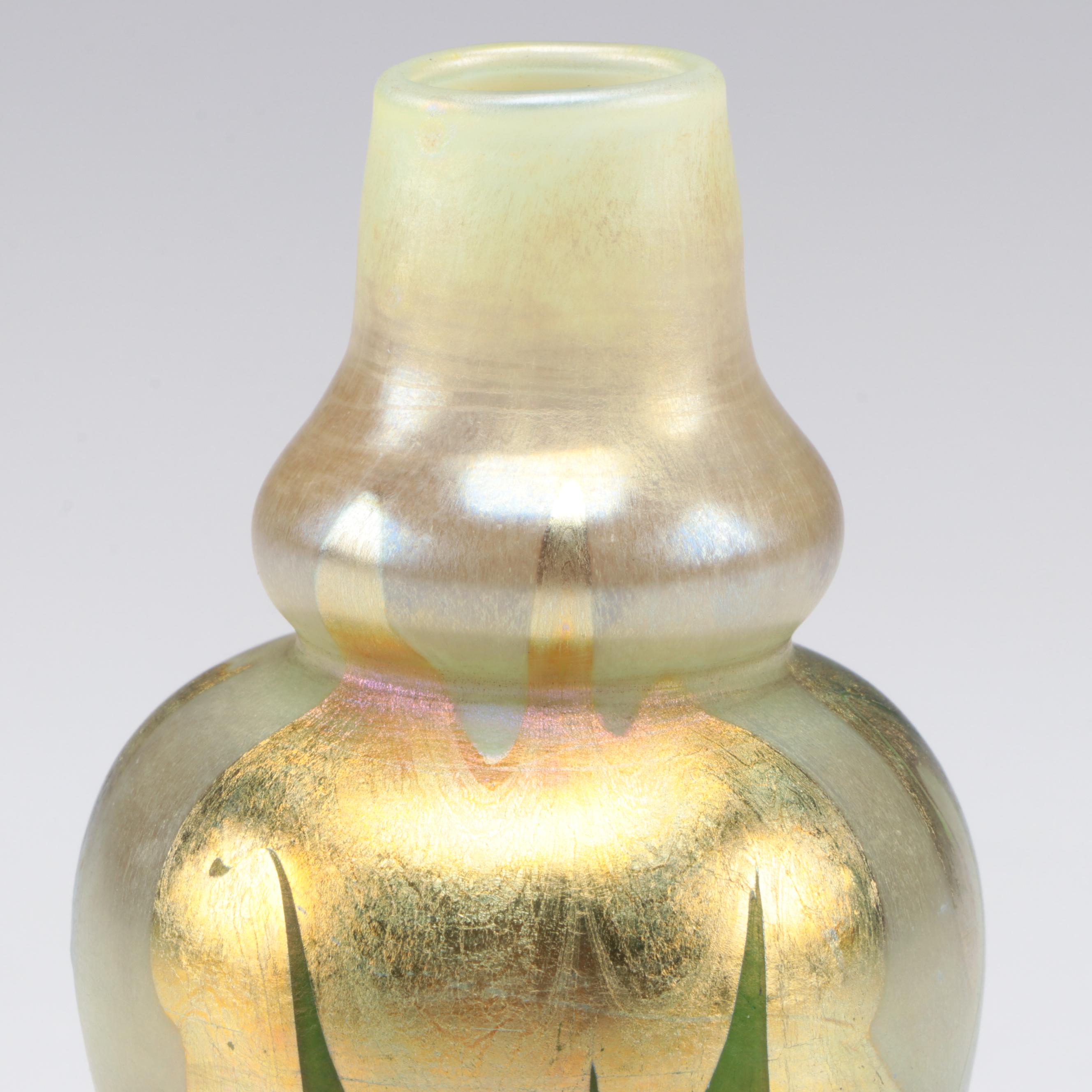 Louis Comfort Tiffany Favrile Art Glass Vase, Early 20th
