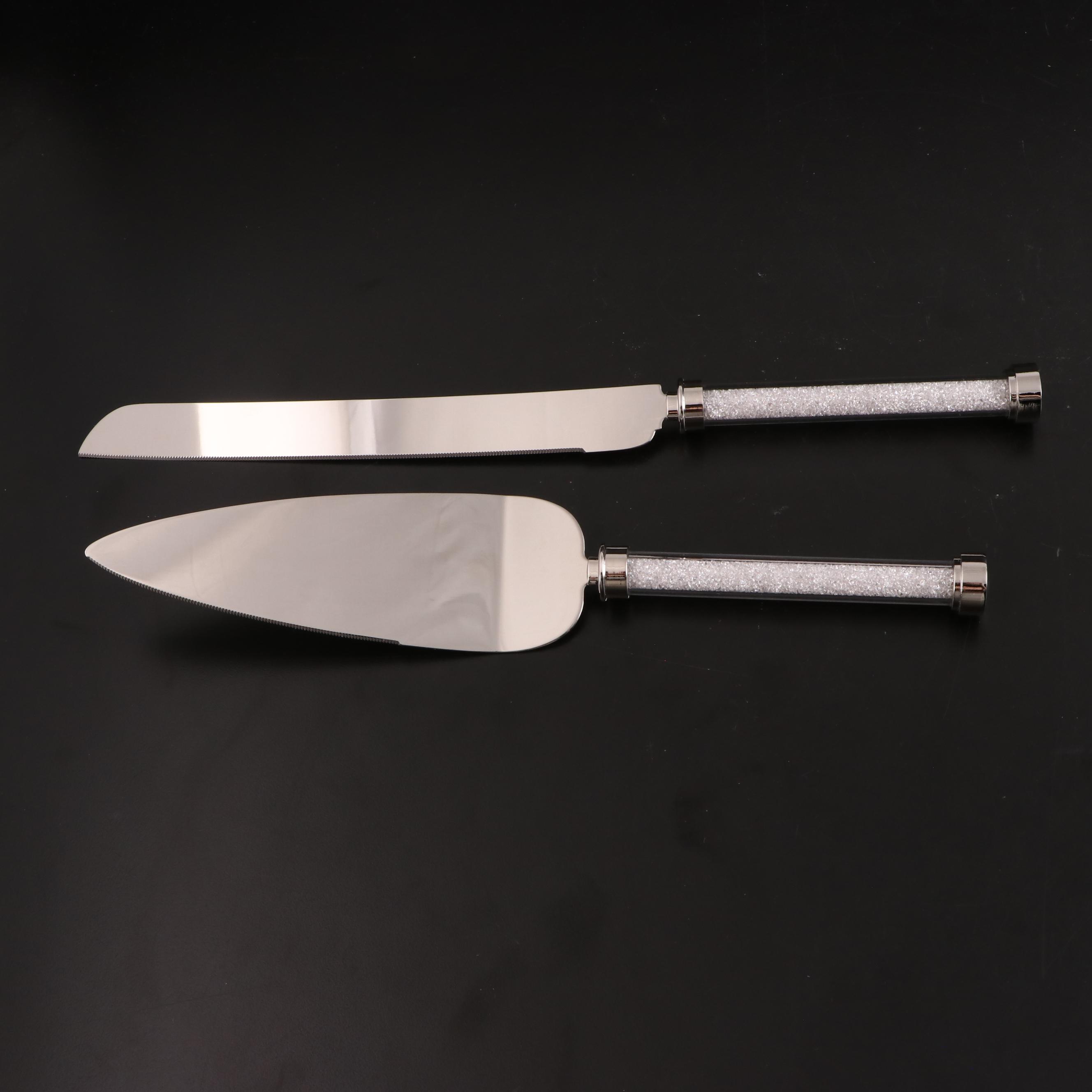 Oleg Cassini Crystal Champagne Flutes, Candlestick, and Cake Servers EBTH