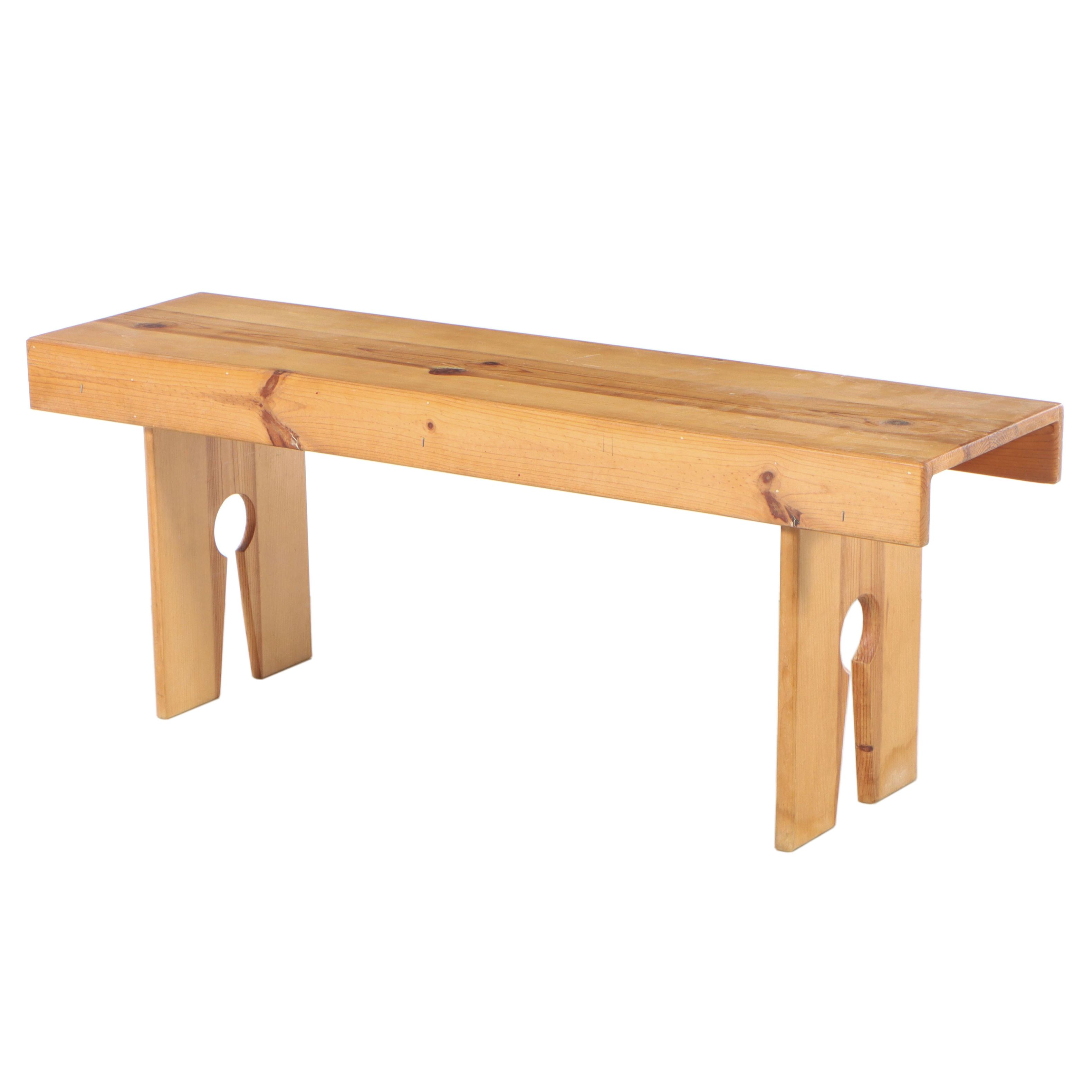 Pine Hallway Bench, Late 20th Century EBTH