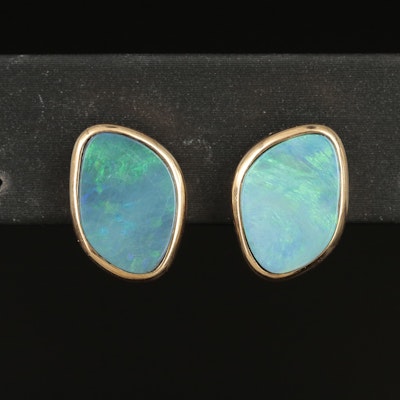 14K Opal Earrings