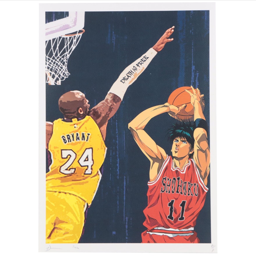Death NYC Pop Art Graphic Print of Basketball Players, 2020