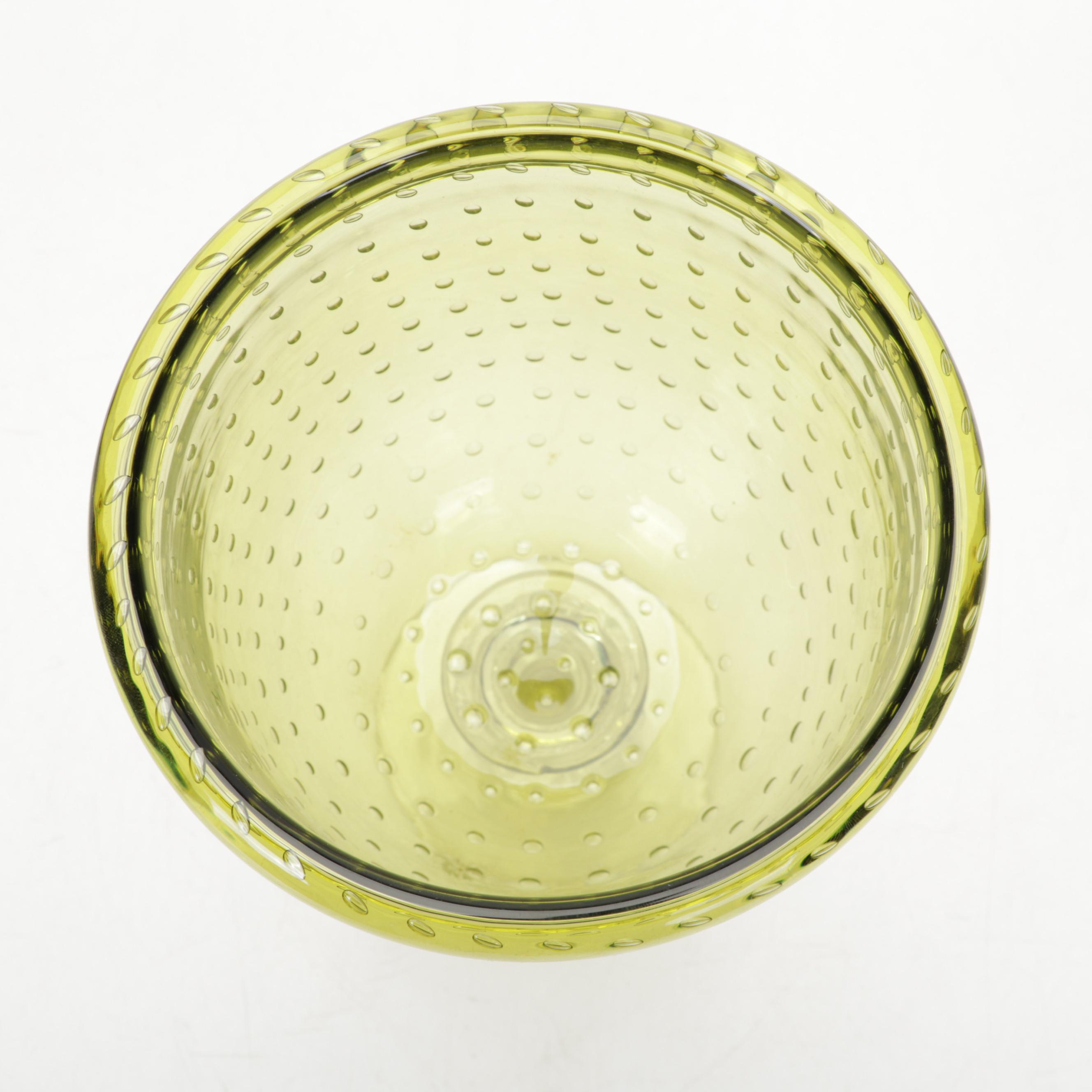 Erickson Glass Controlled Bubble Art Glass Table Accessories EBTH