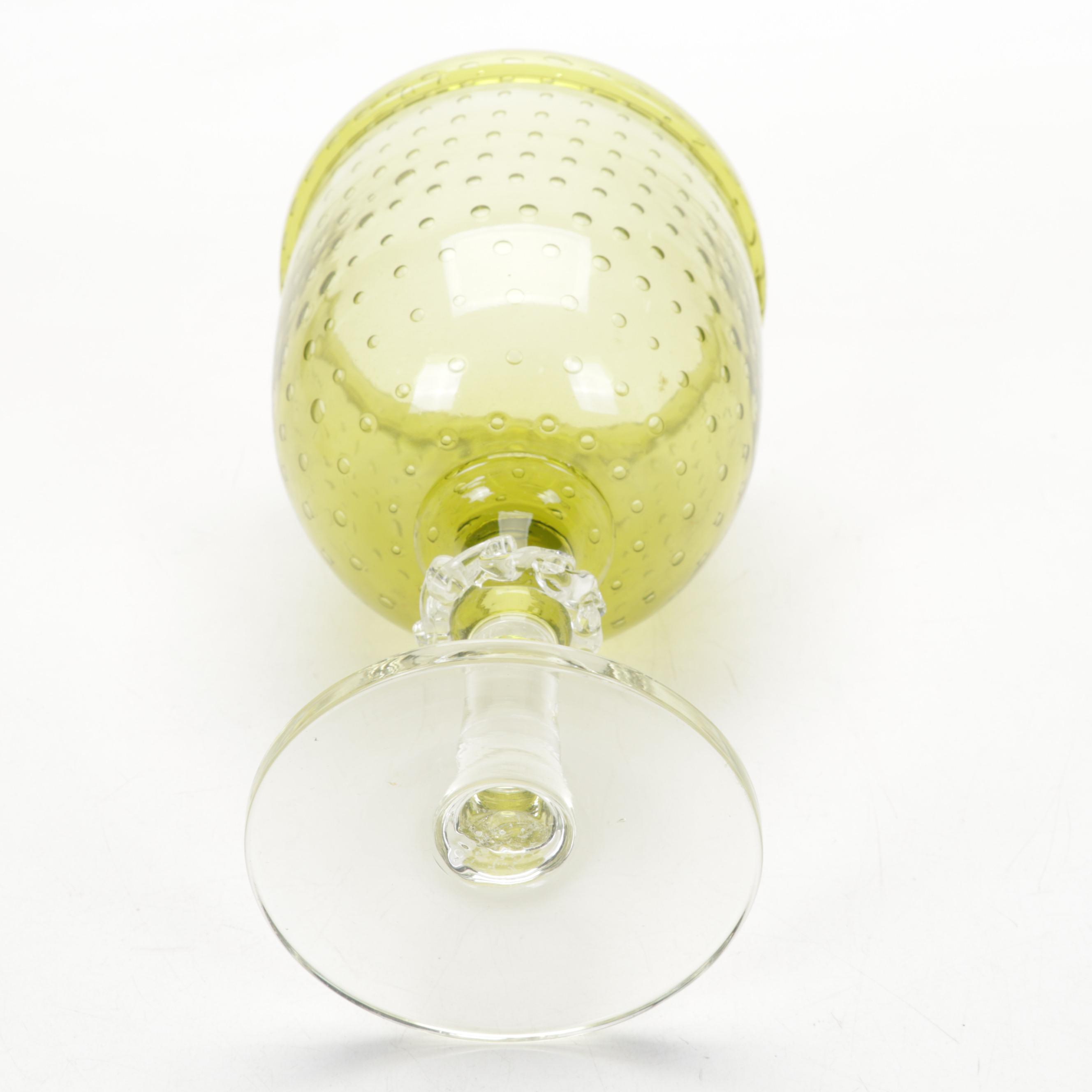 Erickson Glass Controlled Bubble Art Glass Table Accessories EBTH