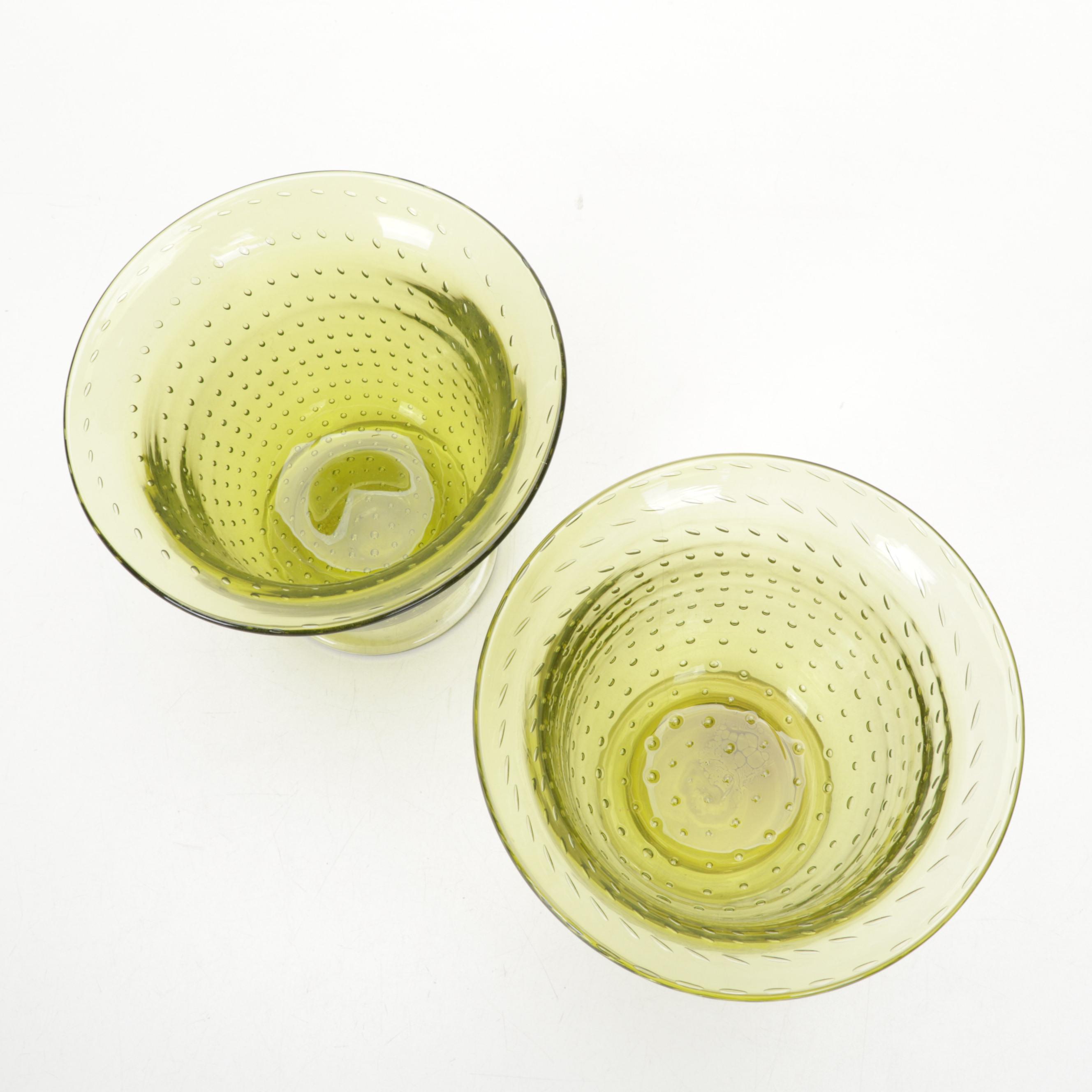 Erickson Glass Controlled Bubble Art Glass Table Accessories EBTH