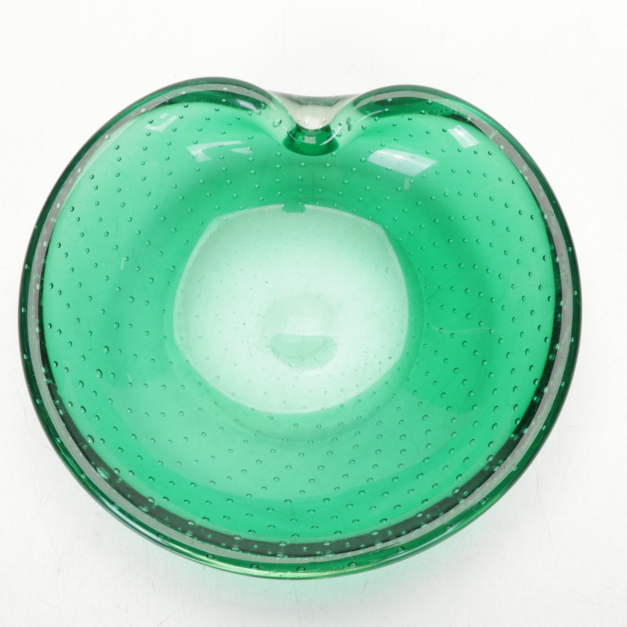 Erickson Glass Controlled Bubble Art Glass Table Accessories EBTH