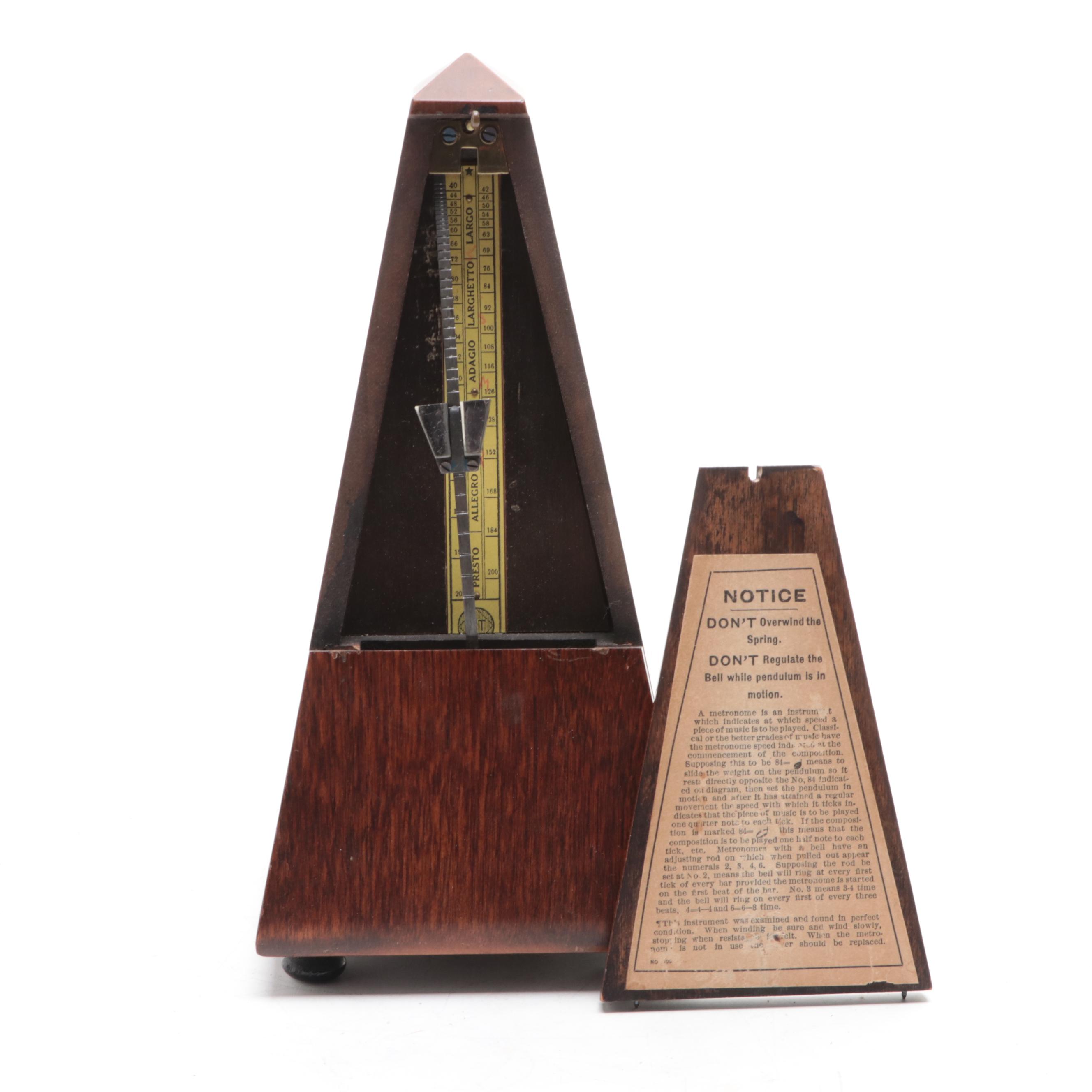 Seth Thomas Metronome de Maelzel EBTH