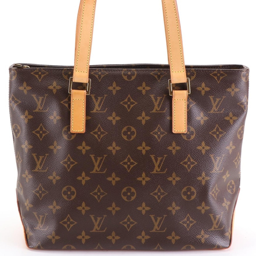 LOUIS VUITTON Brown Monogram Authenticated Cabas Piano Purse