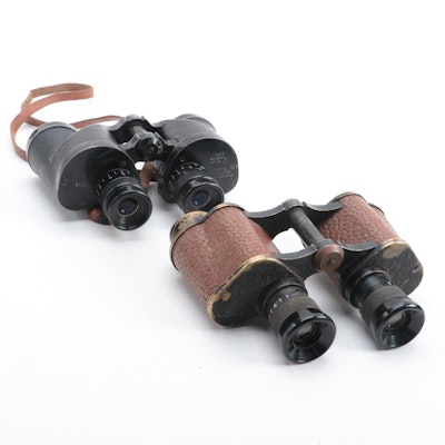 WWII Era Universal for U. S. Navy with Other 6 x 30 Binoculars, Mid-20th Century