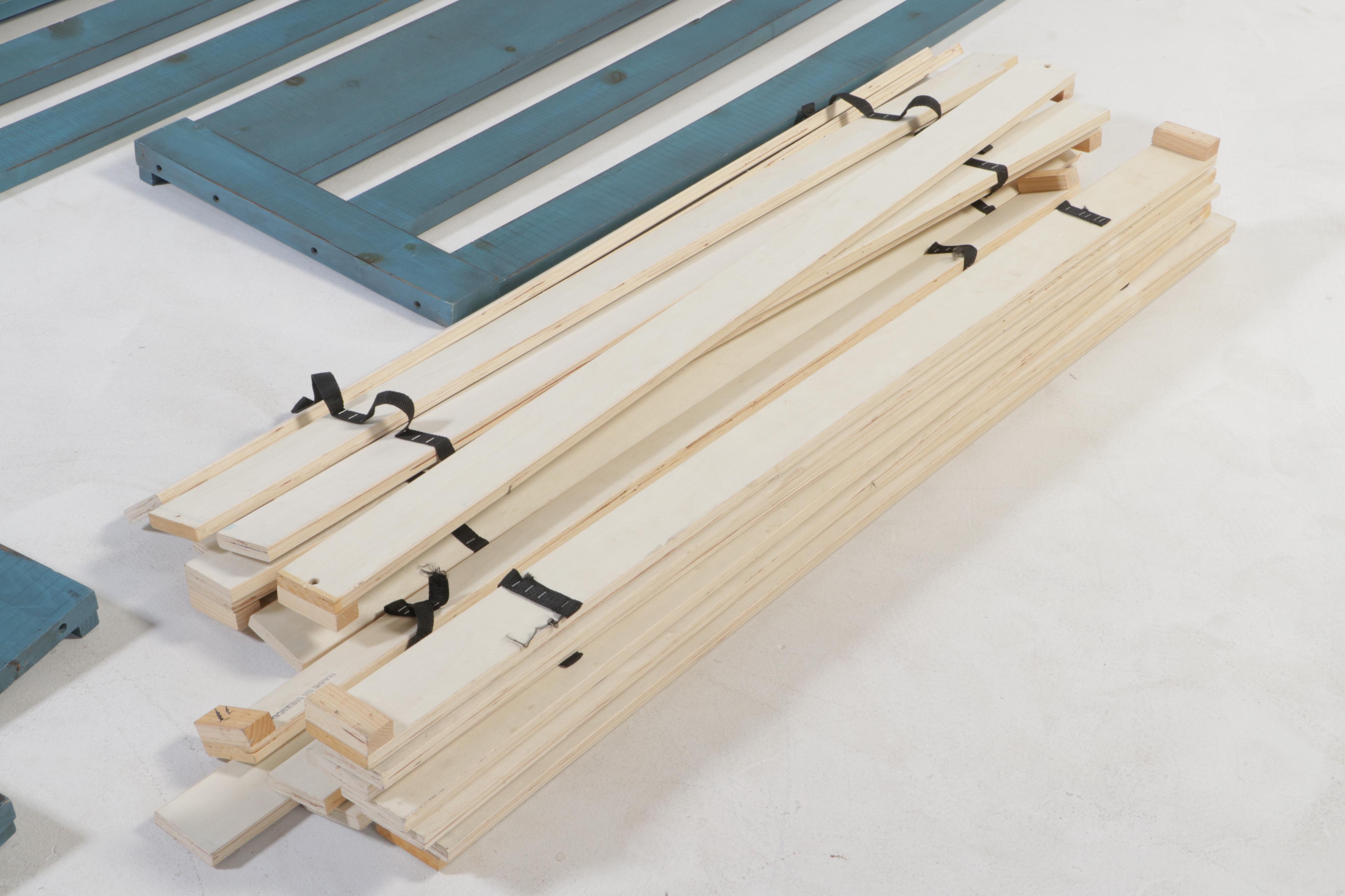 Oak Furniture West LLC "Frisco" BluePainted Full Size Bunk Beds EBTH