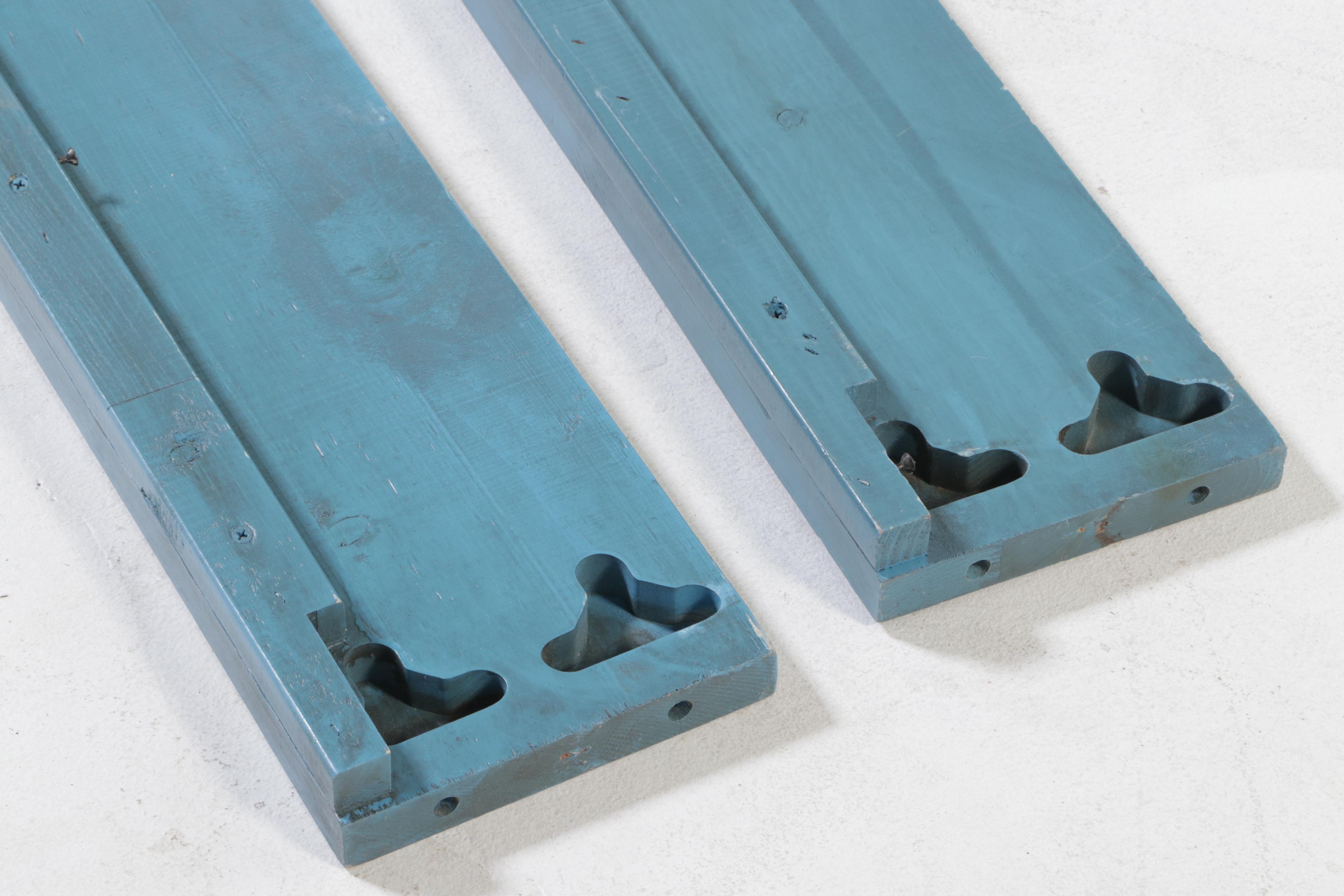 Oak Furniture West LLC "Frisco" BluePainted Full Size Bunk Beds EBTH