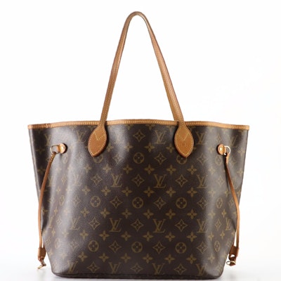 Louis Vuitton Neverfull MM in Monogram Canvas and Vachetta Leather