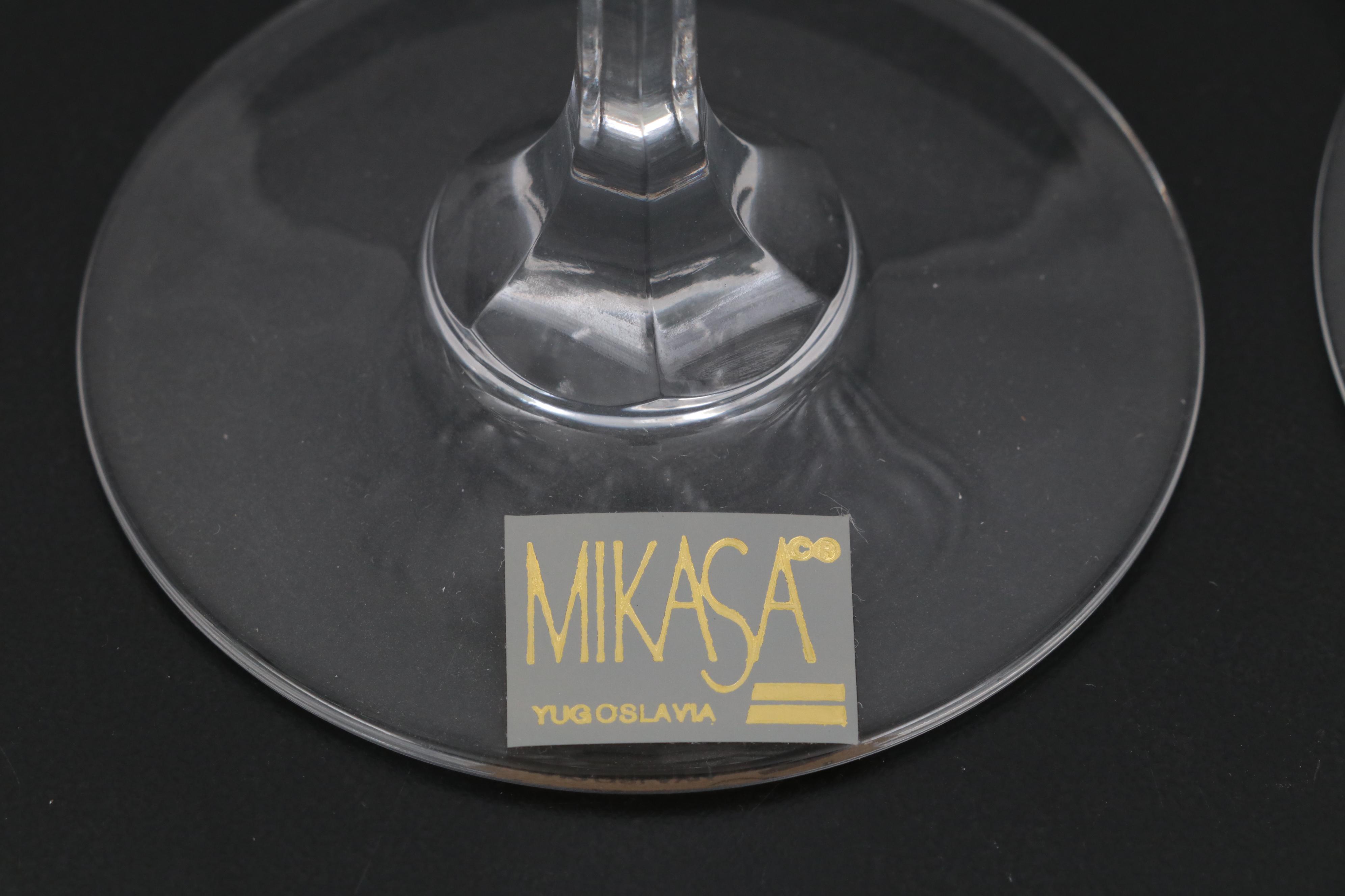 Mikasa "Arctic Lights" Crystal Water Goblets and Stemware EBTH