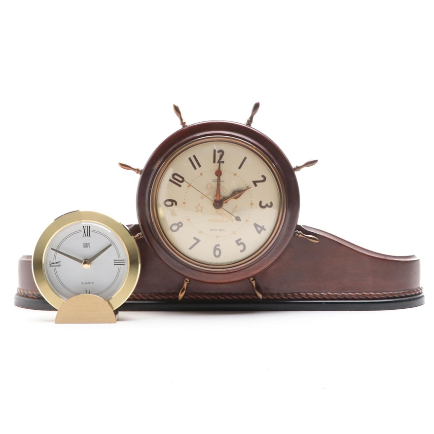 Telechrom and Gump's Desk Clocks, Mid to Late 20th Century