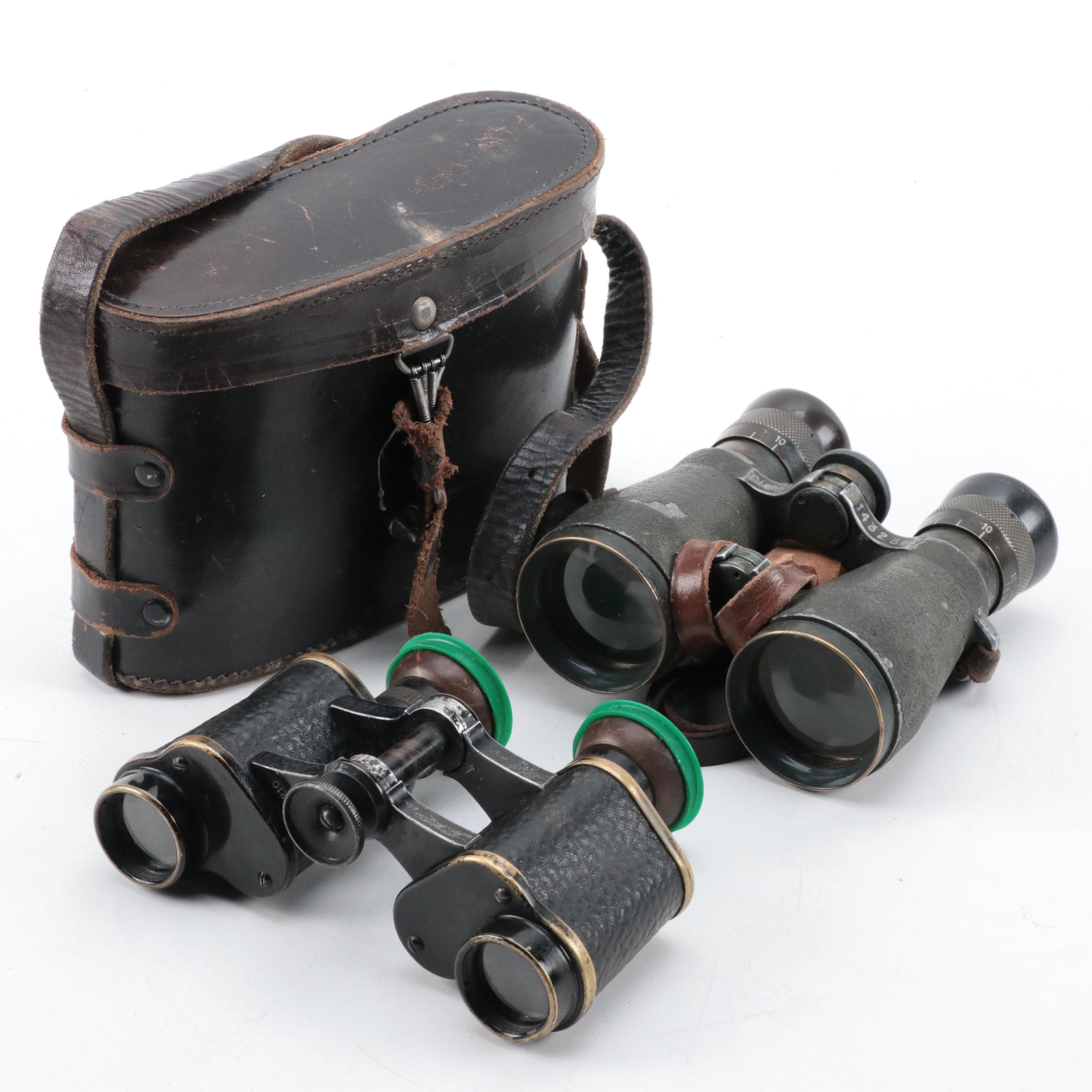 WWI Era Emil Busch and Trieder Binoculars EBTH