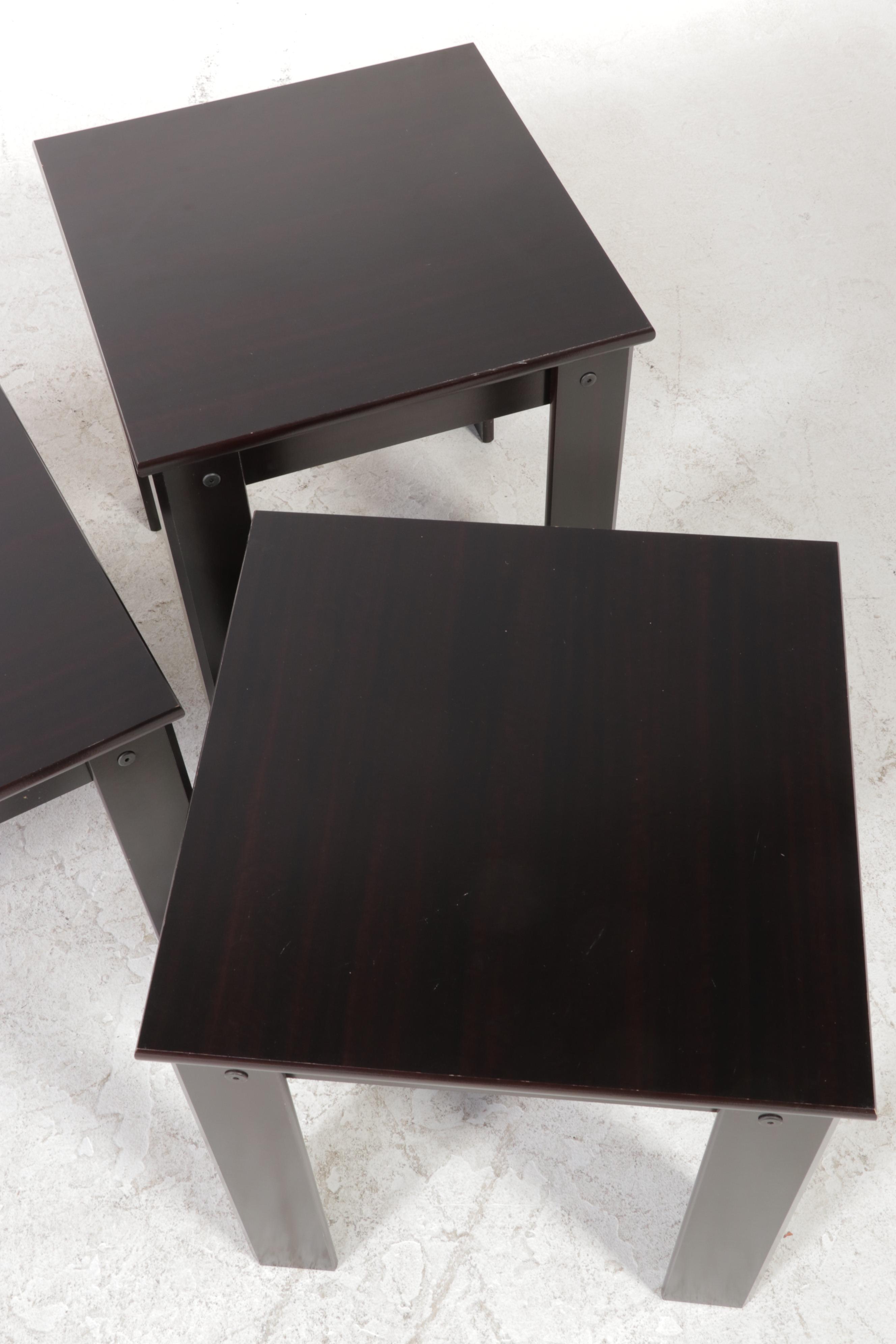 Modernist Style Laminate Coffee Table and Two Side Tables EBTH