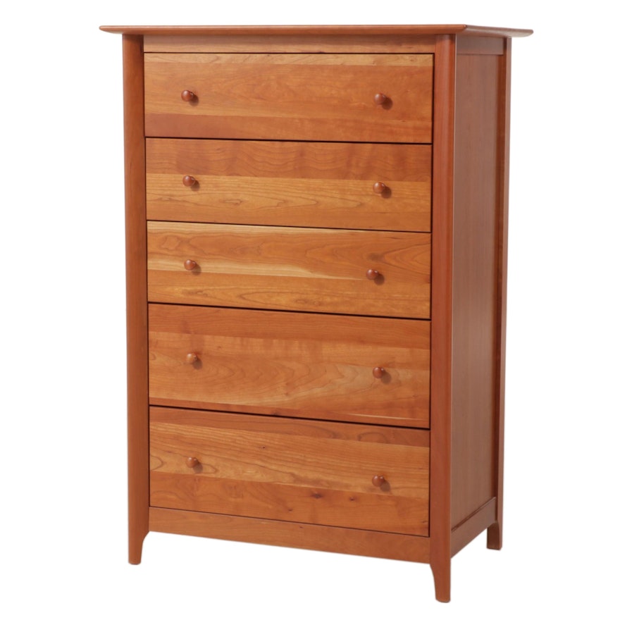 Copeland Furniture Shaker Style Cherrywood Five-Drawer Chest