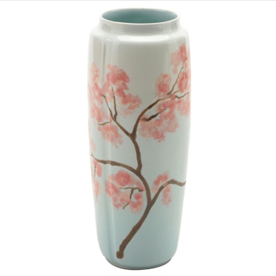 Rookwood Pottery Cherry Blossom Legacy Panel Ceramic Vase, 2021