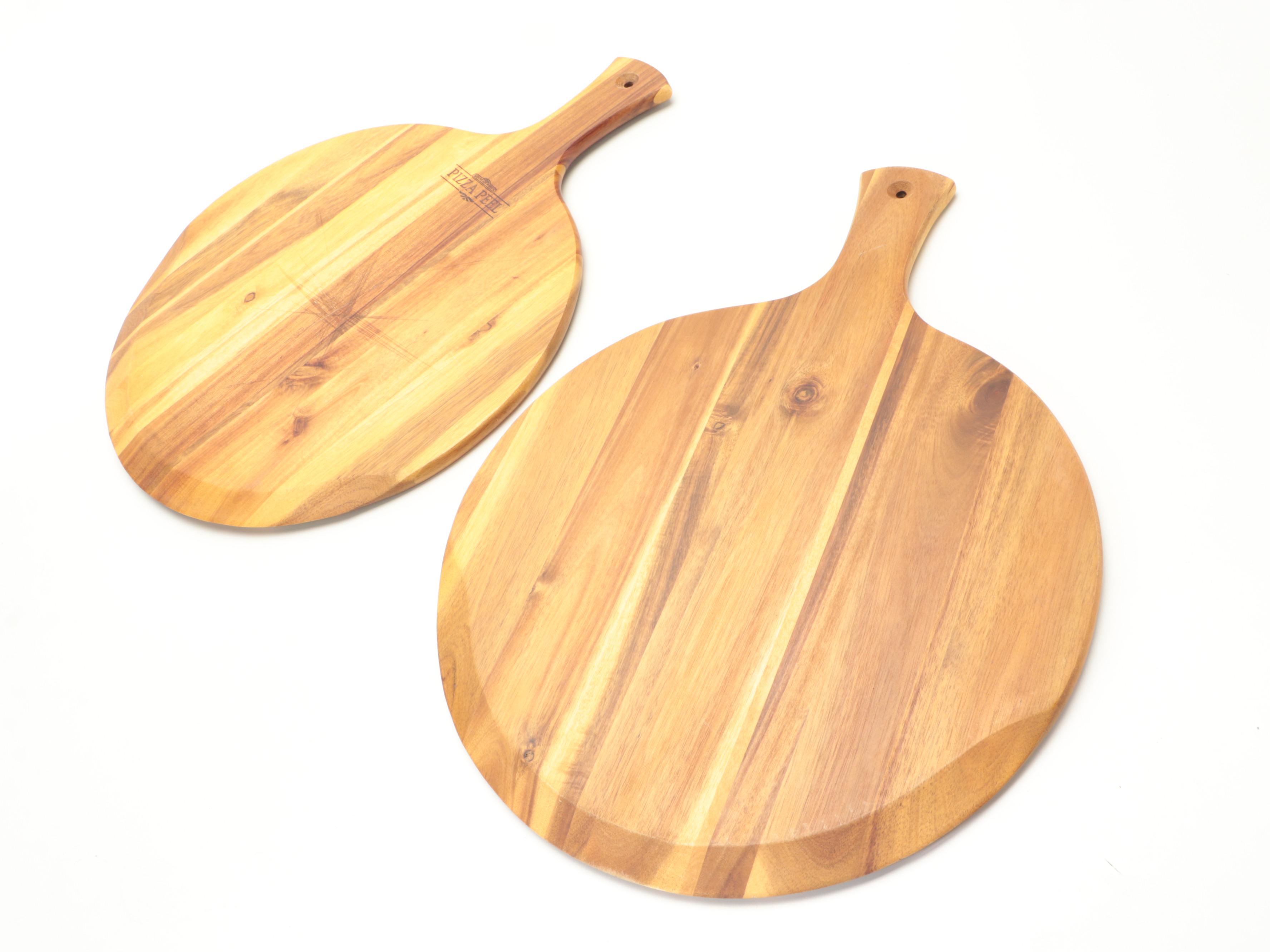 Cast Elegance Pizza Stones with Wooden Pizza Peels and More Cookware EBTH
