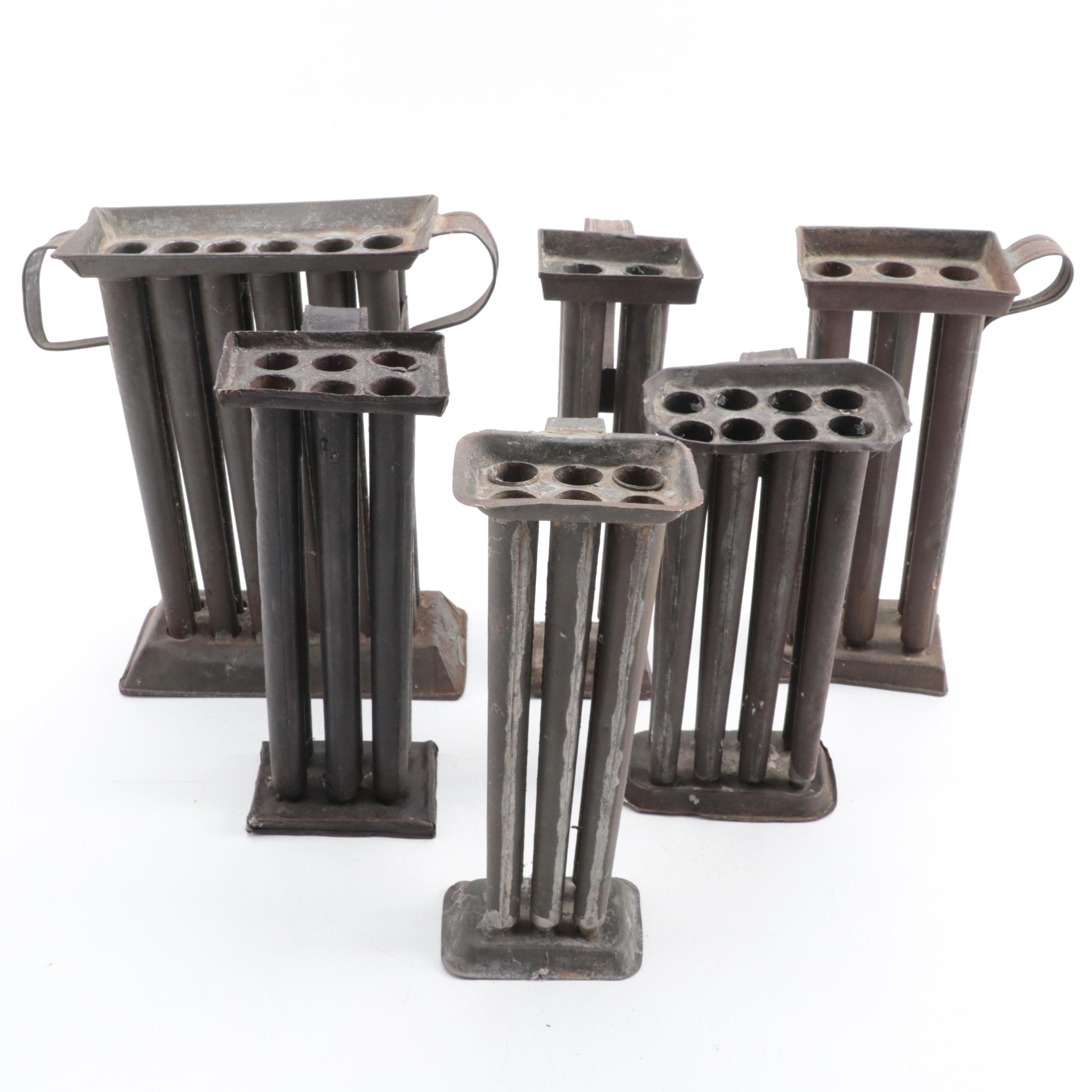 Tin Taper Candle Molds, Late 19th to Early 20th Century EBTH