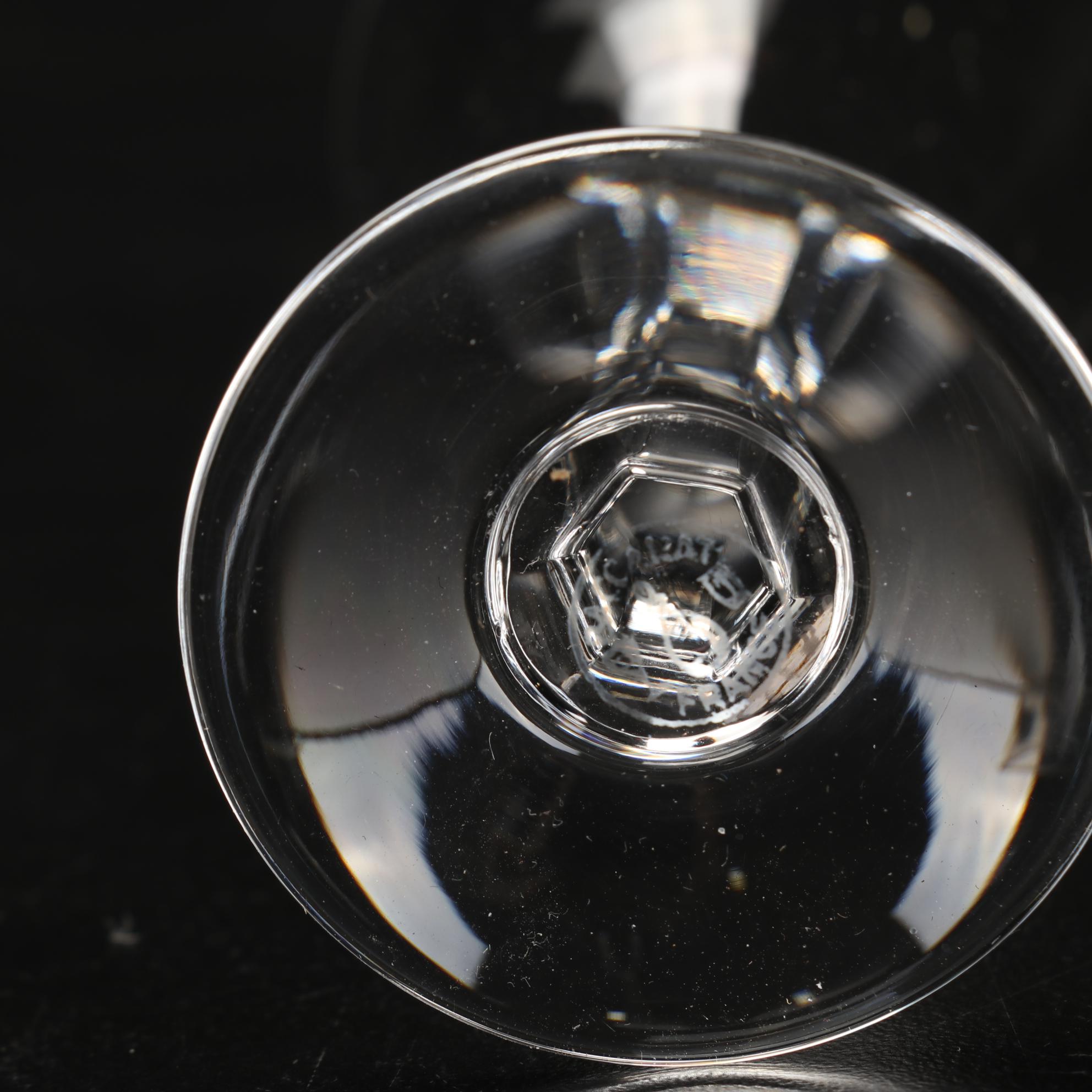 Baccarat "Coppelia" Crystal Cordial Glasses, Mid20th Century EBTH