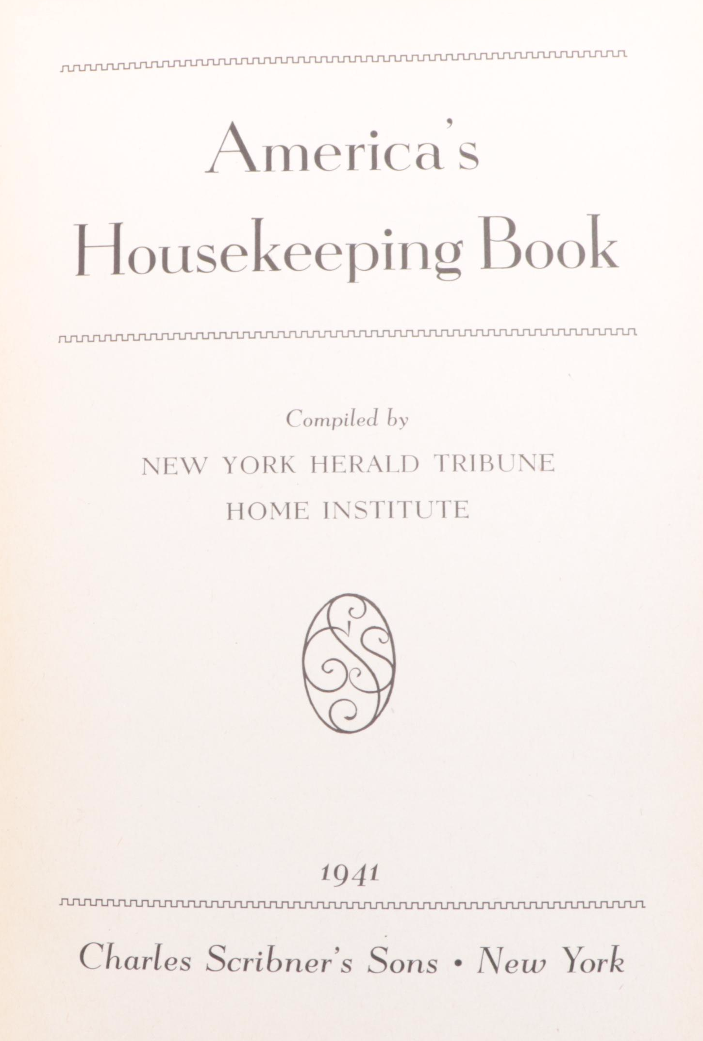 "America's Housekeeping Book" with Introduction by William Brown