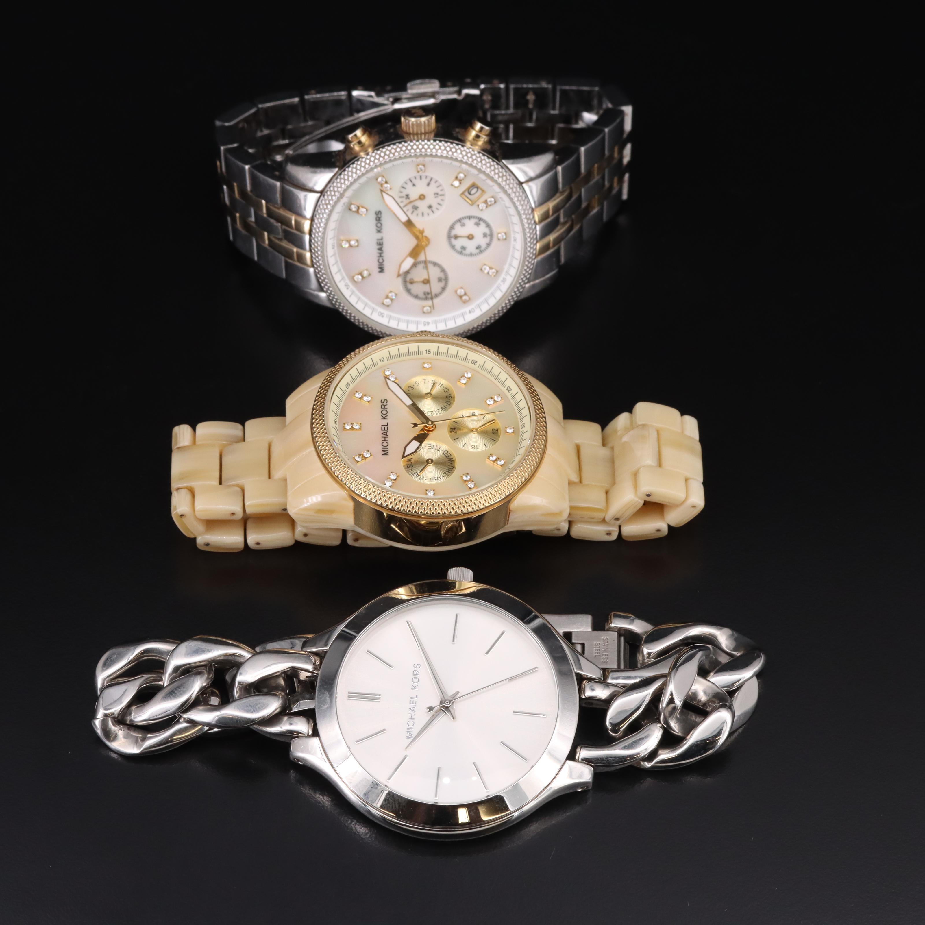 Three Michael Kors Wristwatches EBTH