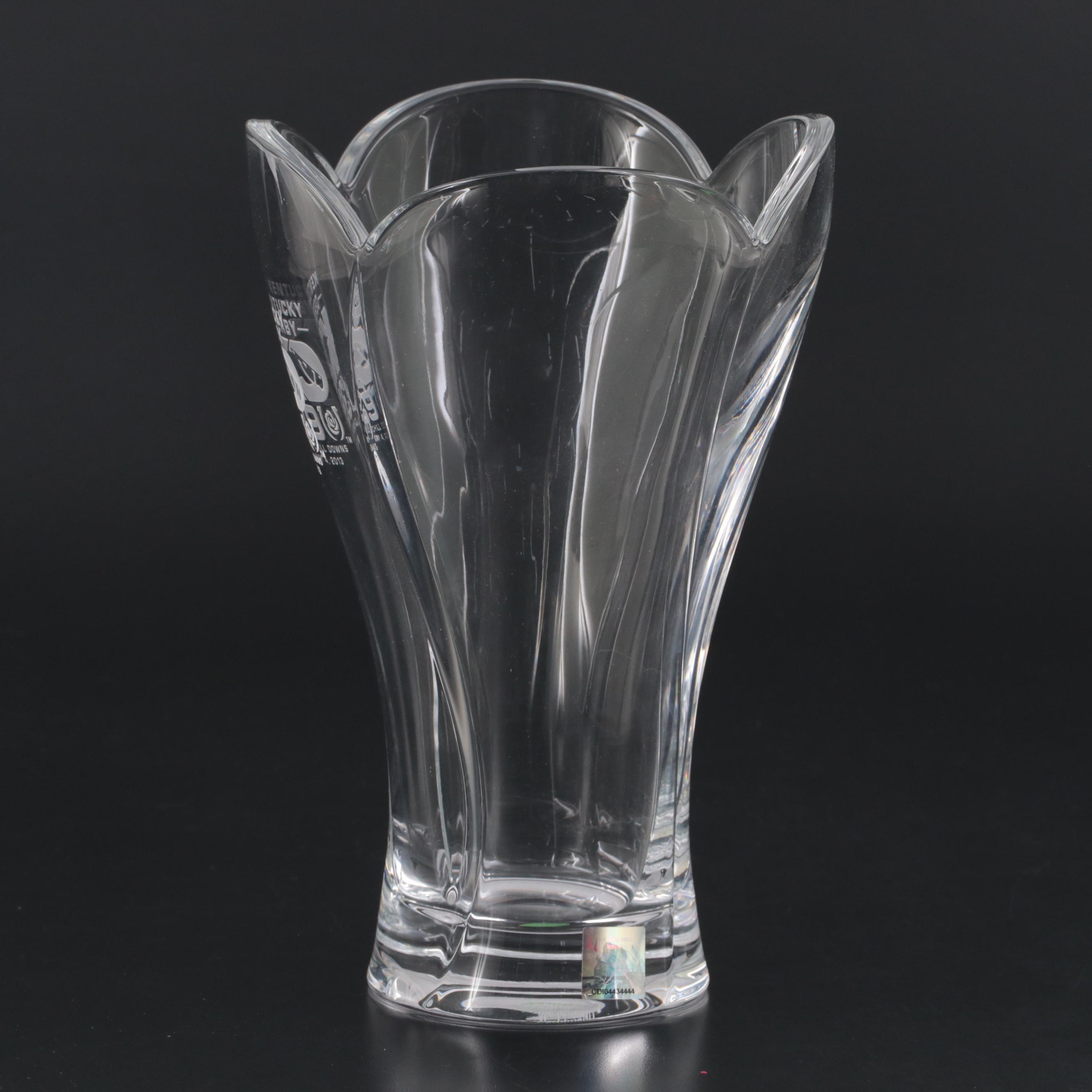 Nachtmann "Calypso" Kentucky Derby Inscribed Crystal Vase EBTH