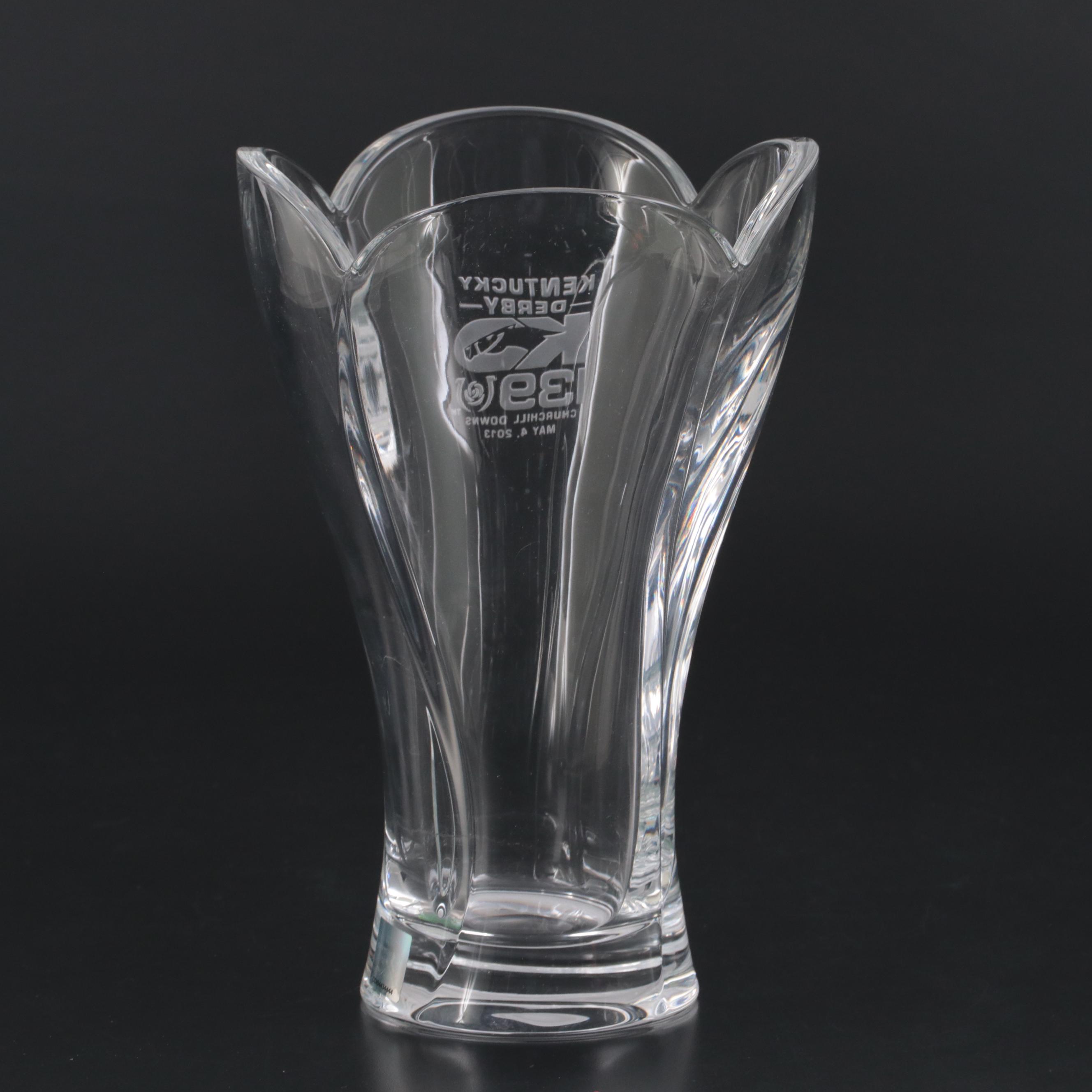 Nachtmann "Calypso" Kentucky Derby Inscribed Crystal Vase EBTH