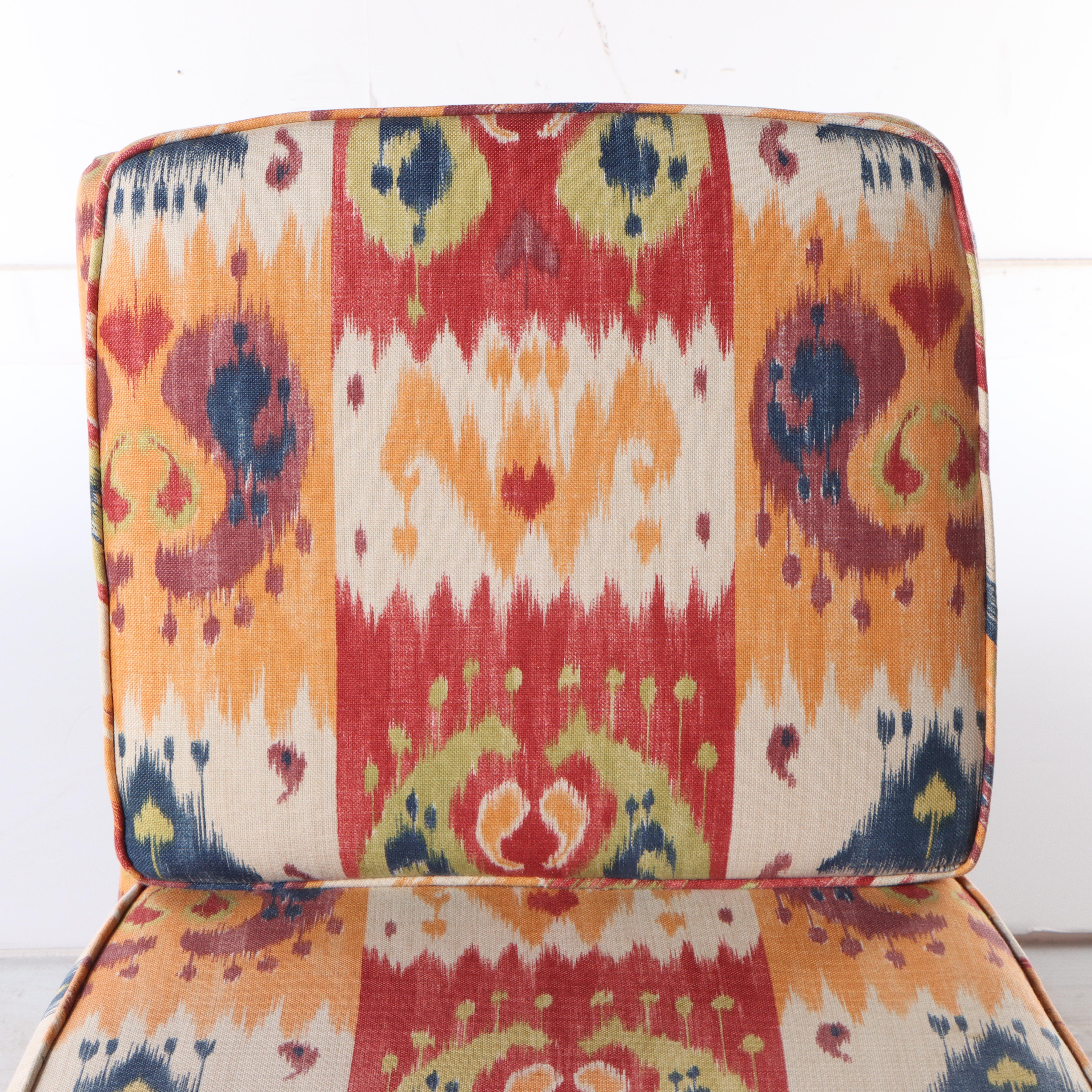 Pair of CustomUpholstered Slipper Chairs EBTH