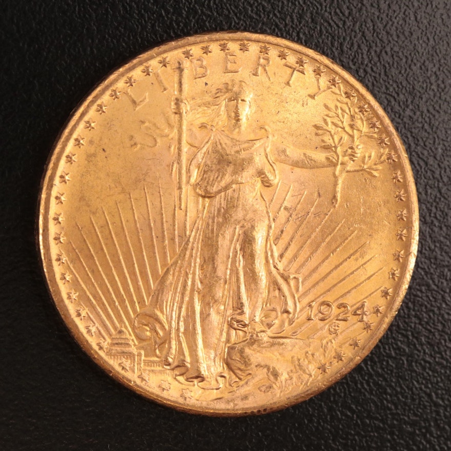 1924 Saint Gaudens $20 Gold Coin