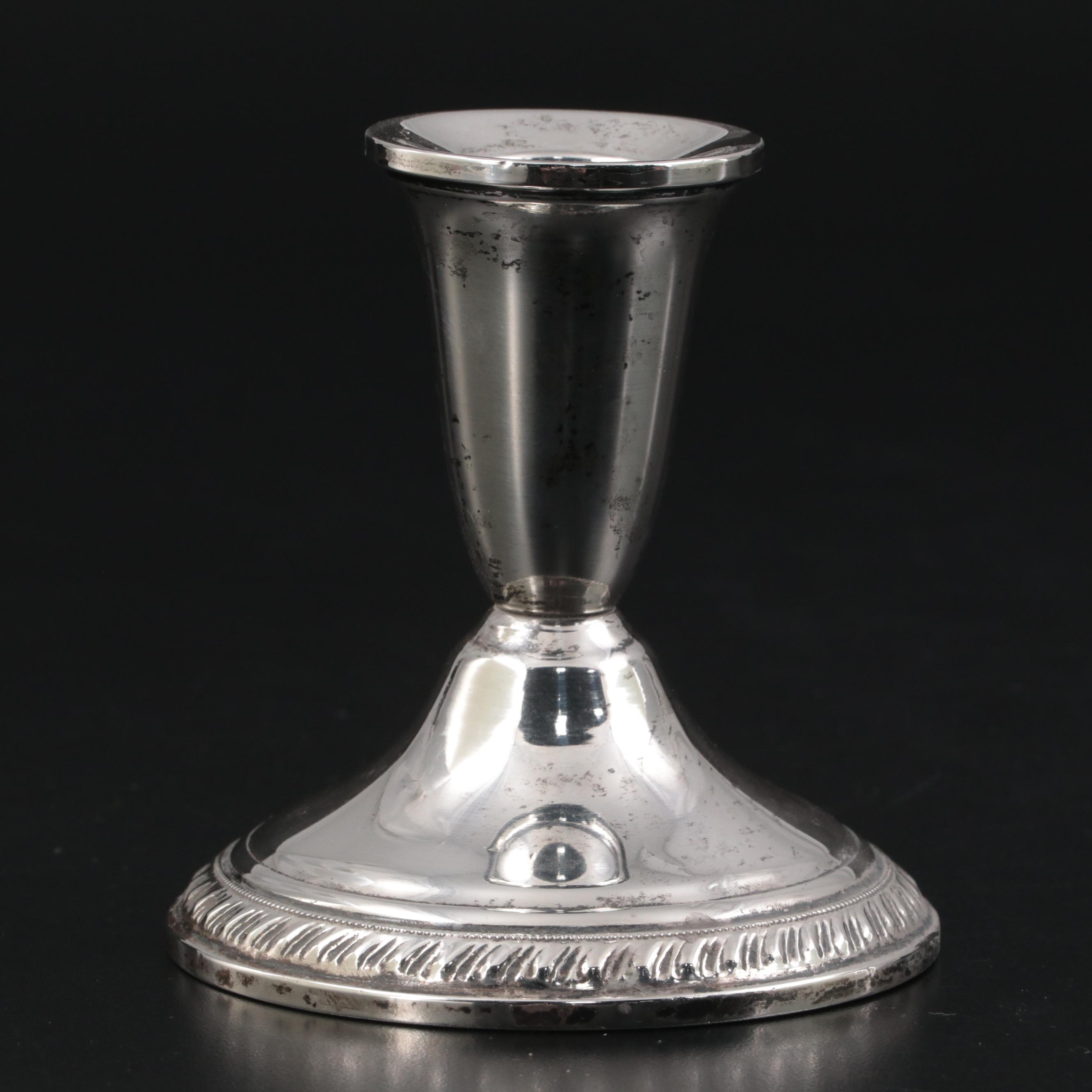 Duchin Creation Weighted Sterling Silver Candlesticks, Mid20th Century