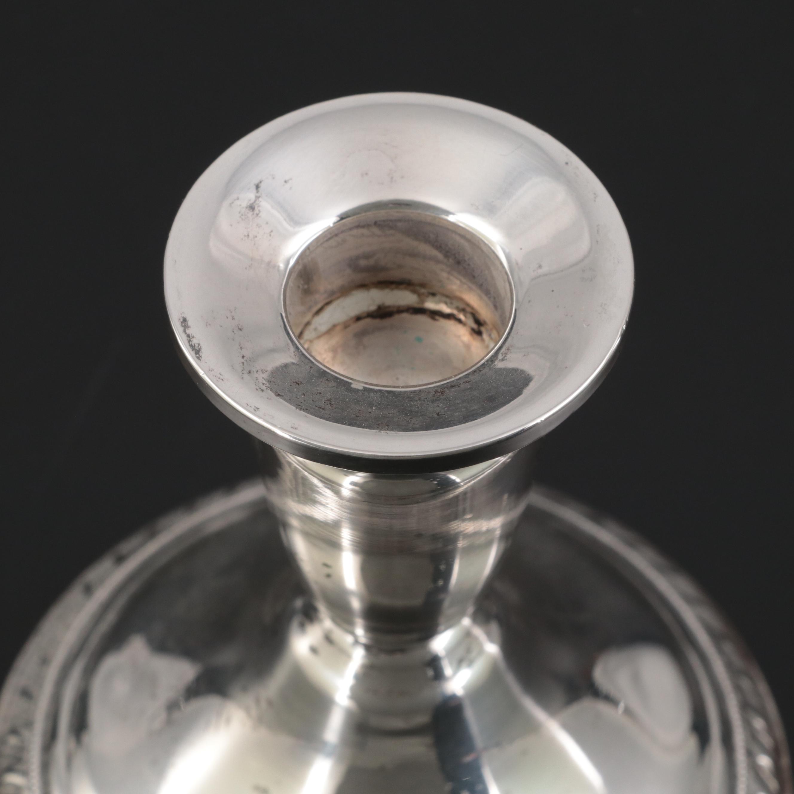 Duchin Creation Weighted Sterling Silver Candlesticks, Mid20th Century