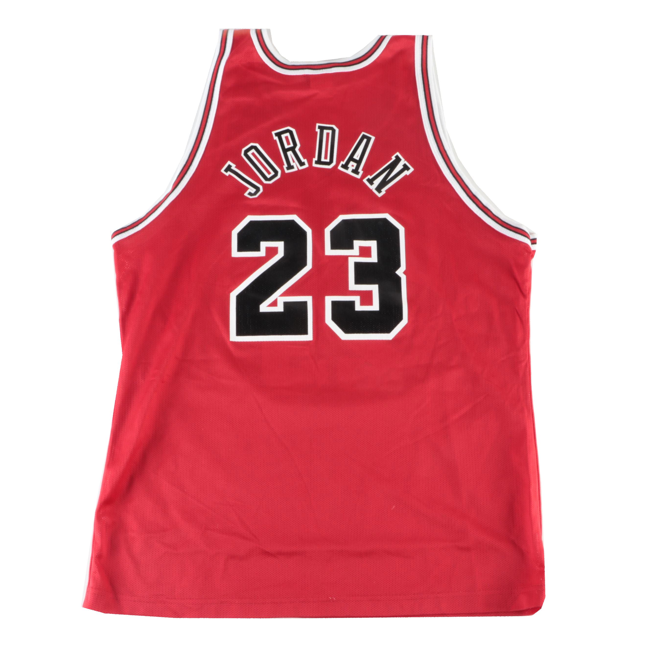 Michael Jordan Champion NBA Chicago Bulls Basketball Jersey, 1990s EBTH