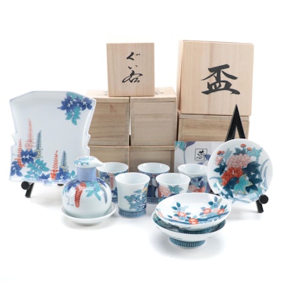 Hataman Touen Arita Porcelain Teacups and More Tableware