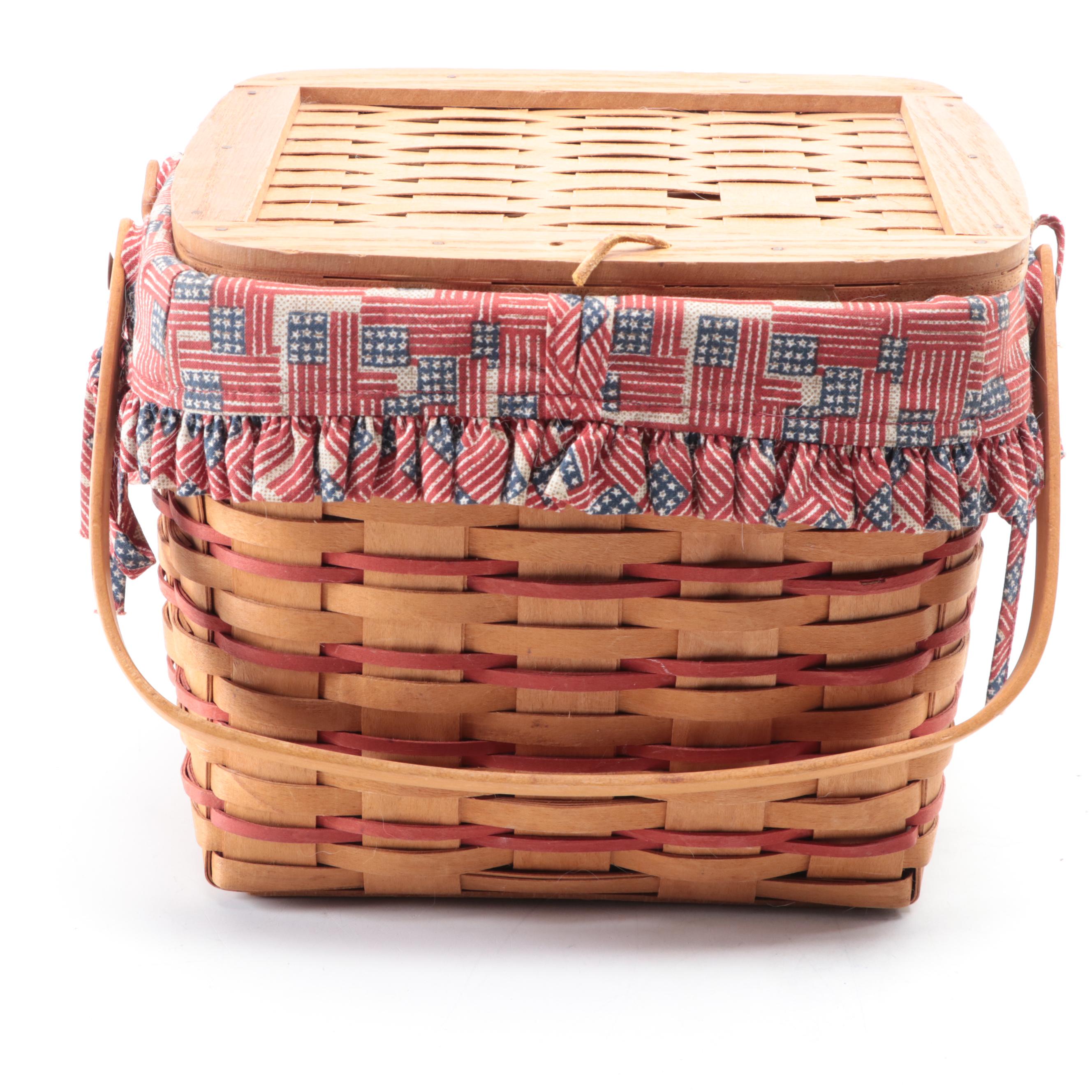 Longaberger Handwoven Maple Baskets Including 2002 Collector's Club EBTH