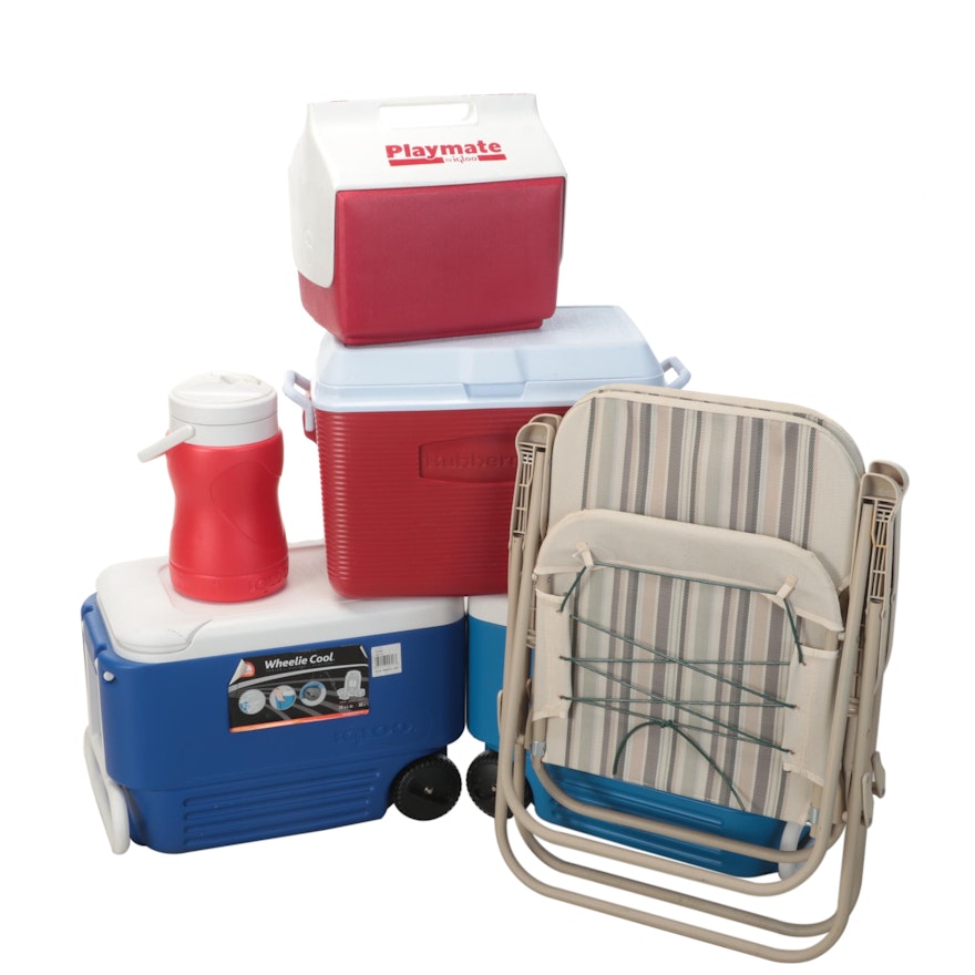 Igloo Wheelie Coolers, Playmate and More Coolers With Folding Chairs