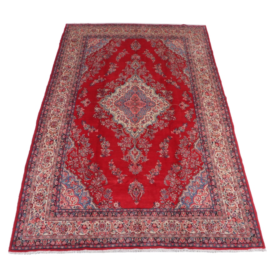 10'5 x 16'9 Hand-Knotted Persian Tabriz Room Sized Rug