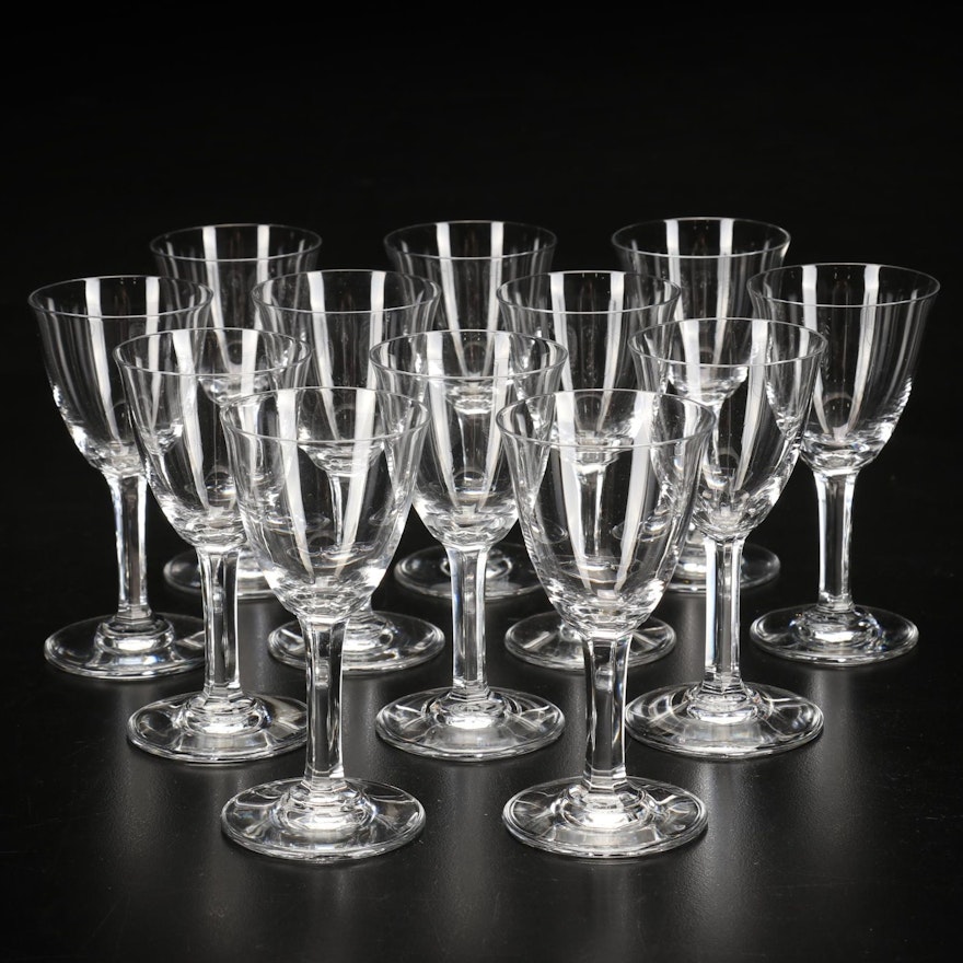 Baccarat "Coppelia" Crystal Cordial Glasses, Mid-20th Century