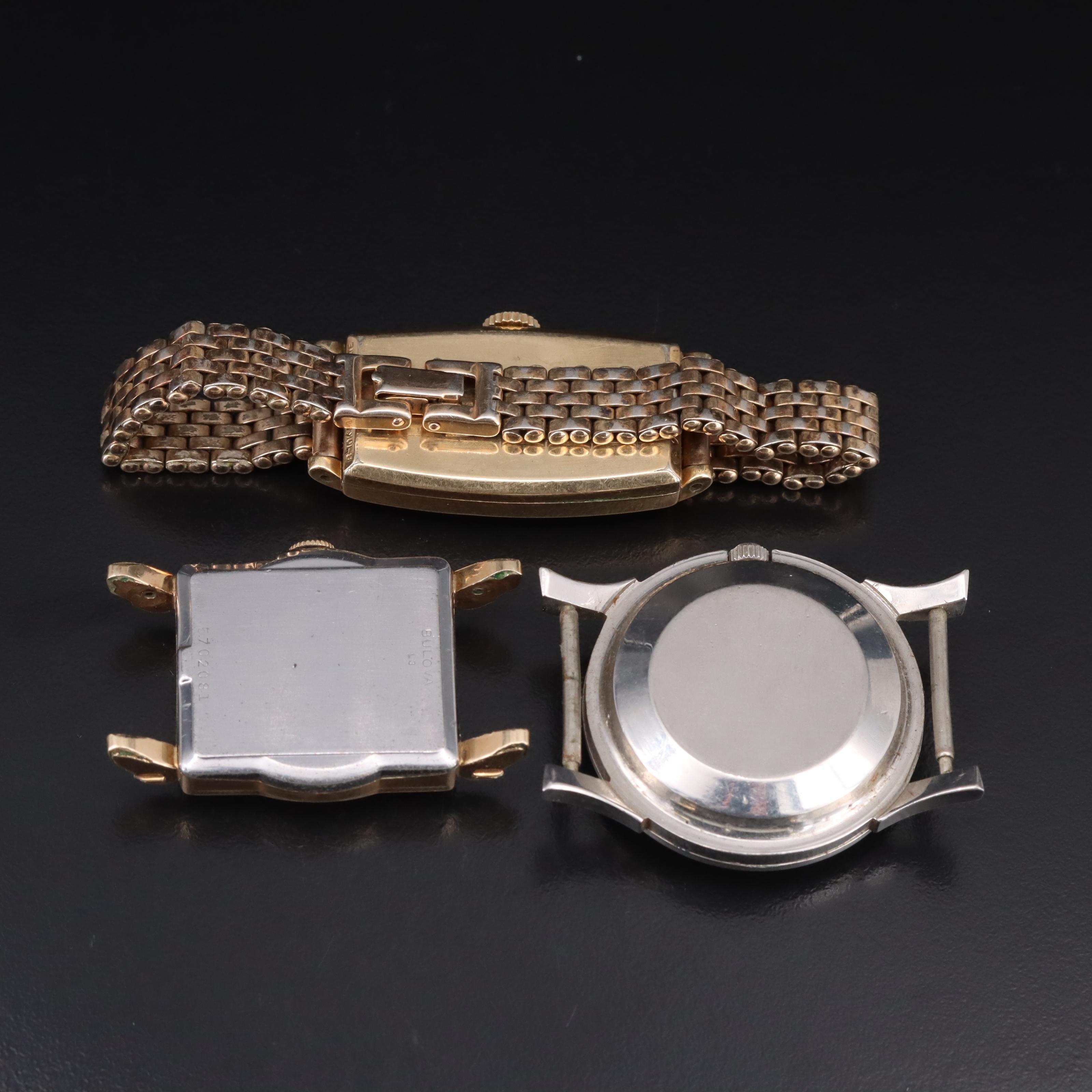 Tri of Vintage Bulova Hand Wind Wristwatches EBTH