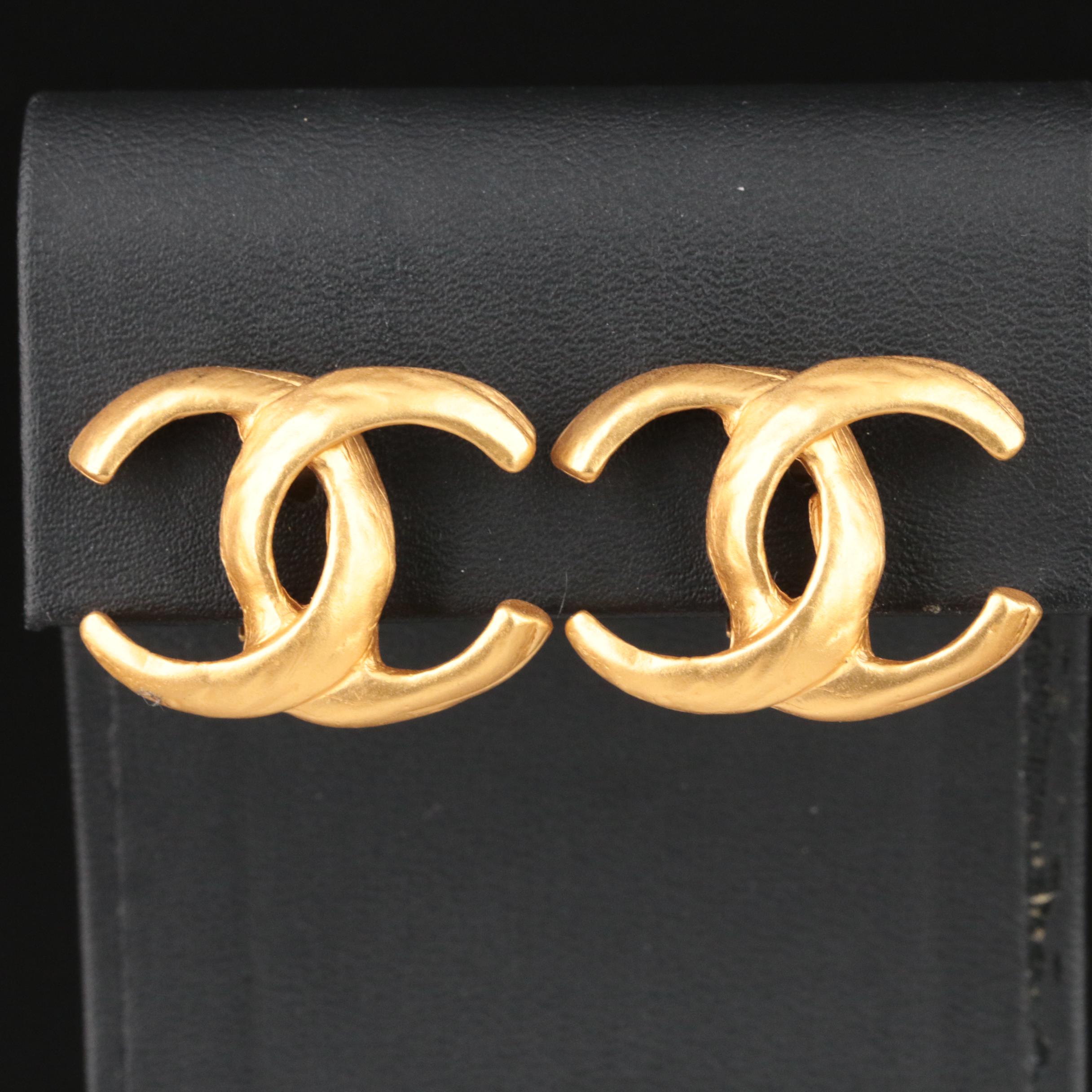 Chanel Double C Logo Earrings | EBTH