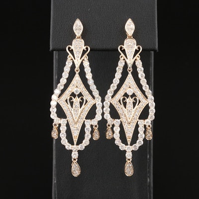 14K 5.36 CTW Diamond Earrings