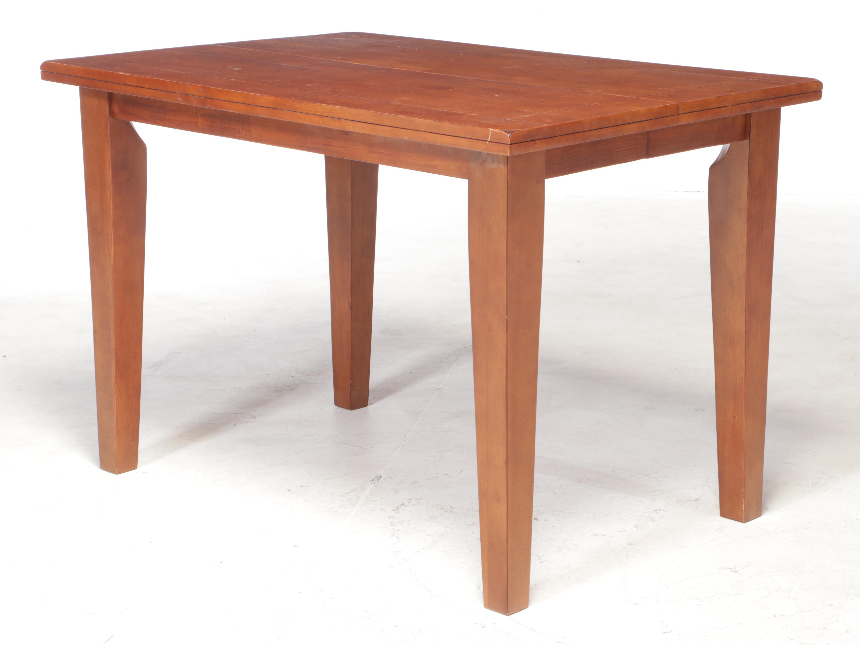 NinePiece Hardwood and FauxLeather CounterHeight Dining Set EBTH