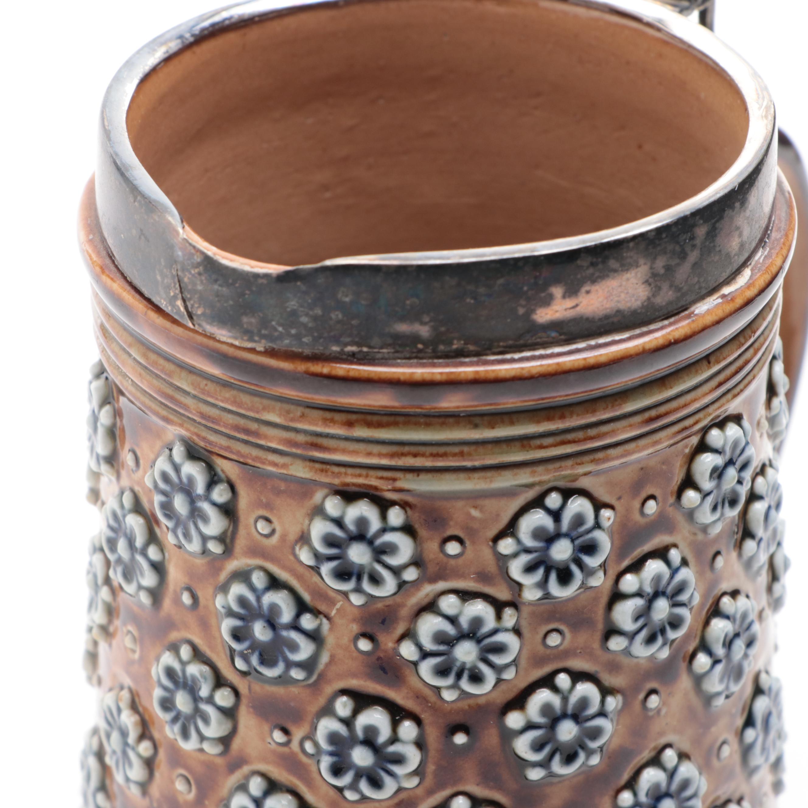 Doulton Lambeth Art Pottery Stoneware Stein, 1875 EBTH