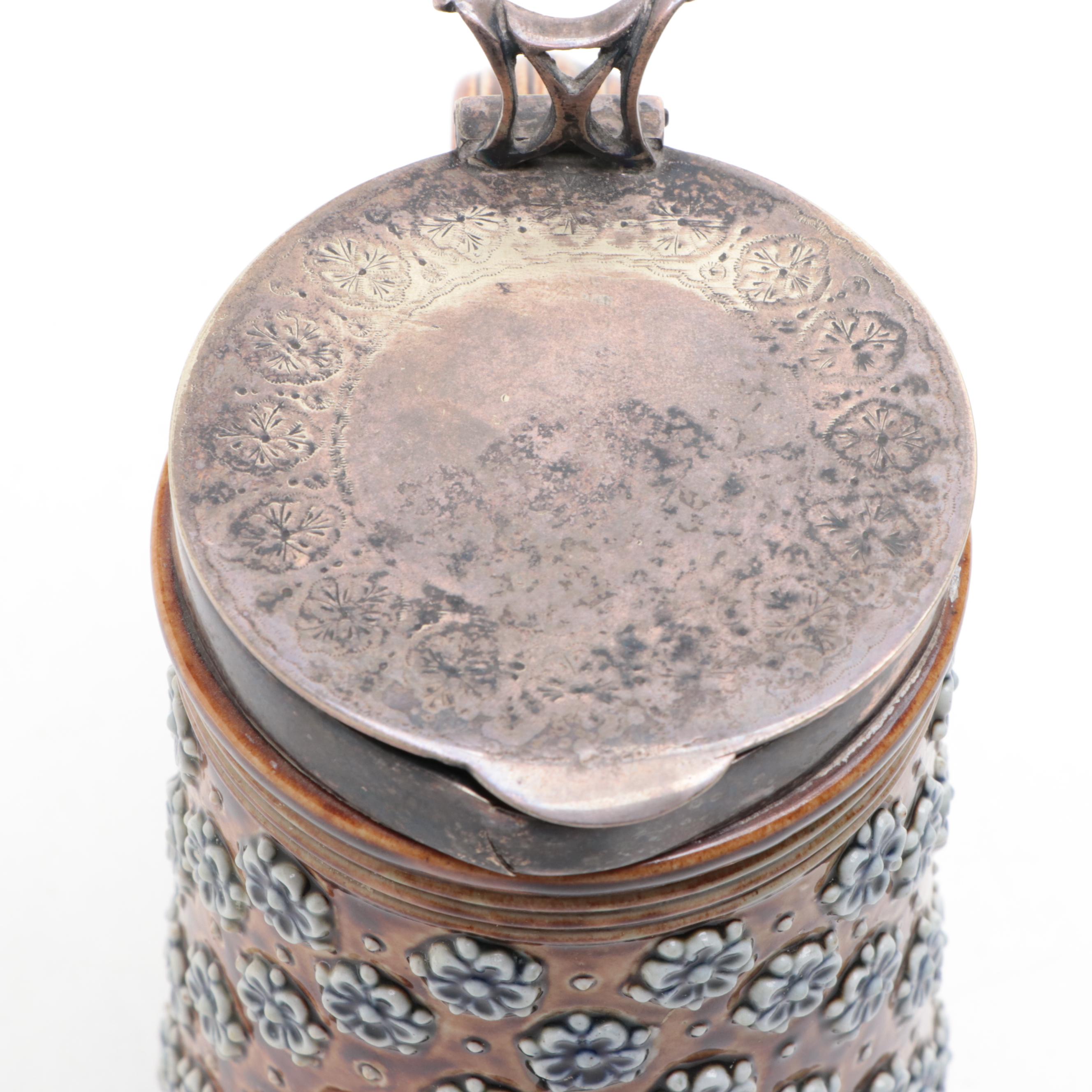 Doulton Lambeth Art Pottery Stoneware Stein, 1875 EBTH