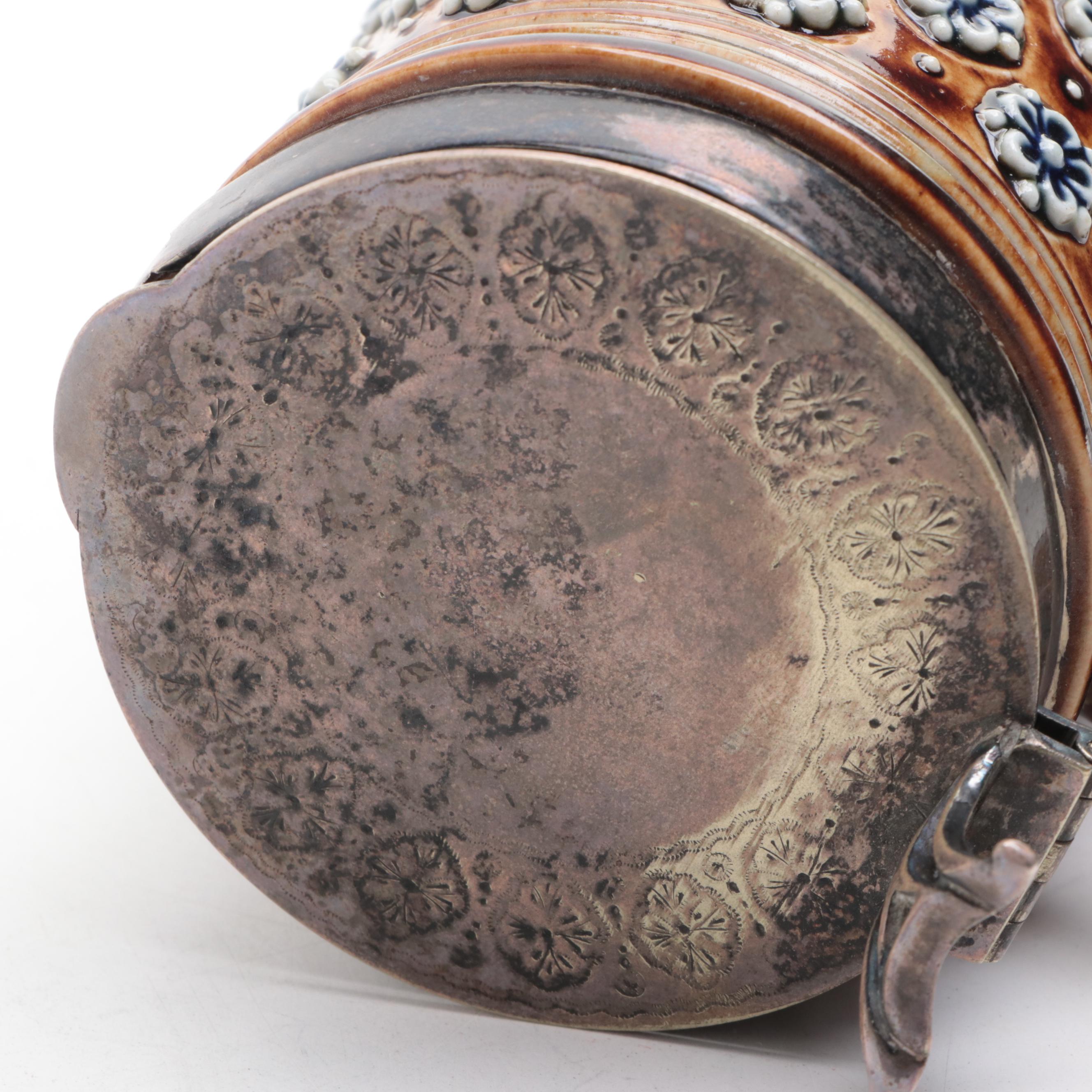 Doulton Lambeth Art Pottery Stoneware Stein, 1875 EBTH