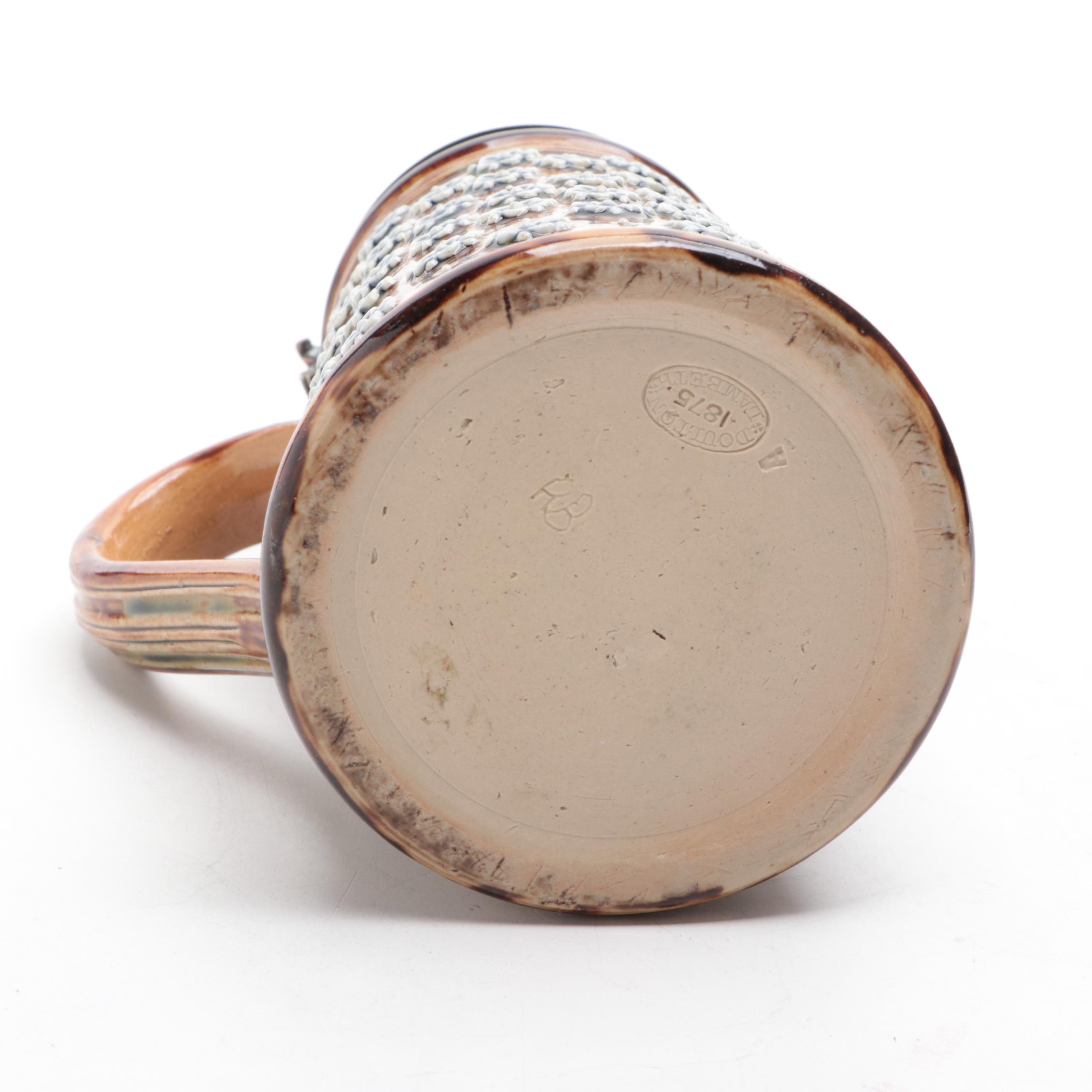 Doulton Lambeth Art Pottery Stoneware Stein, 1875 EBTH