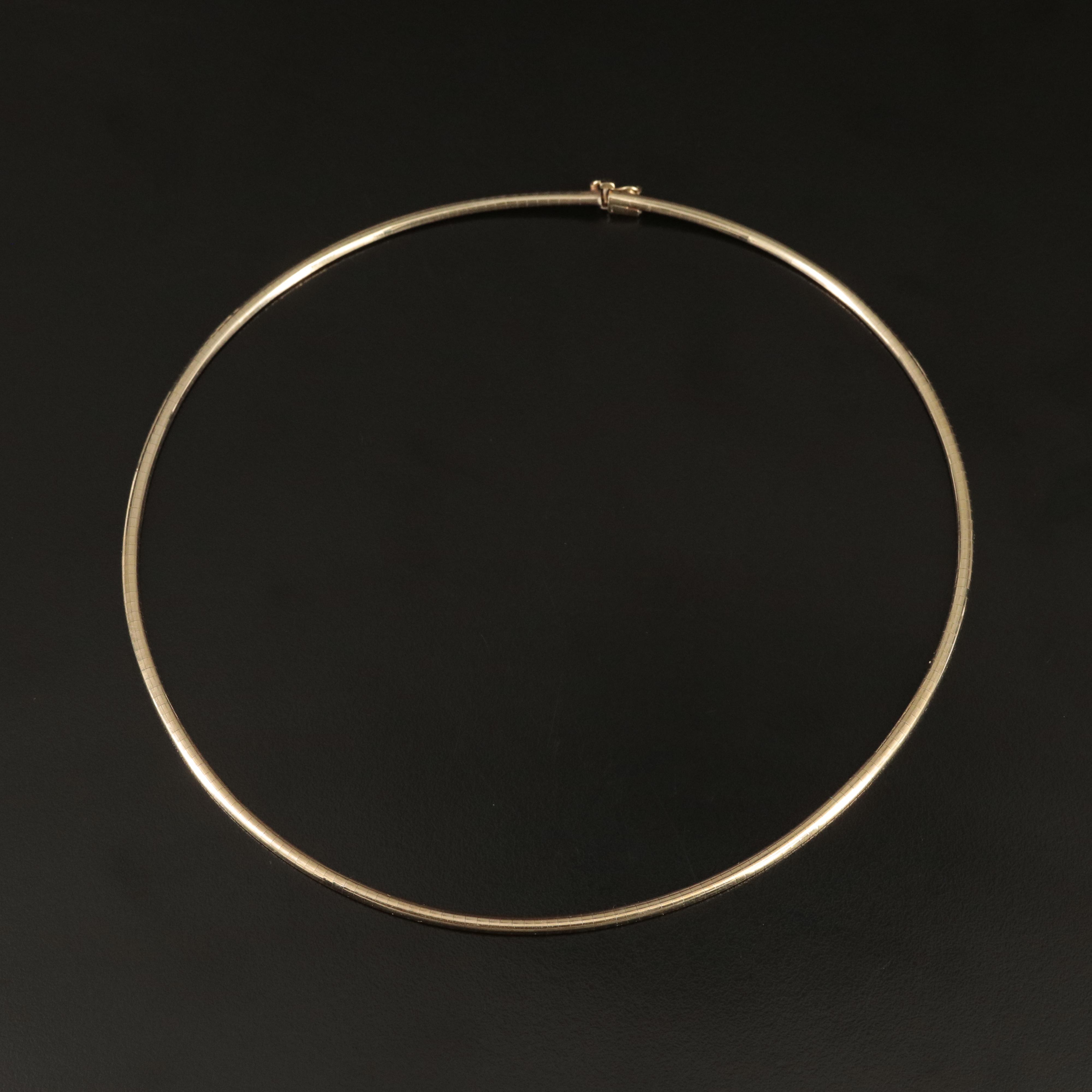 10K Omega Necklace EBTH