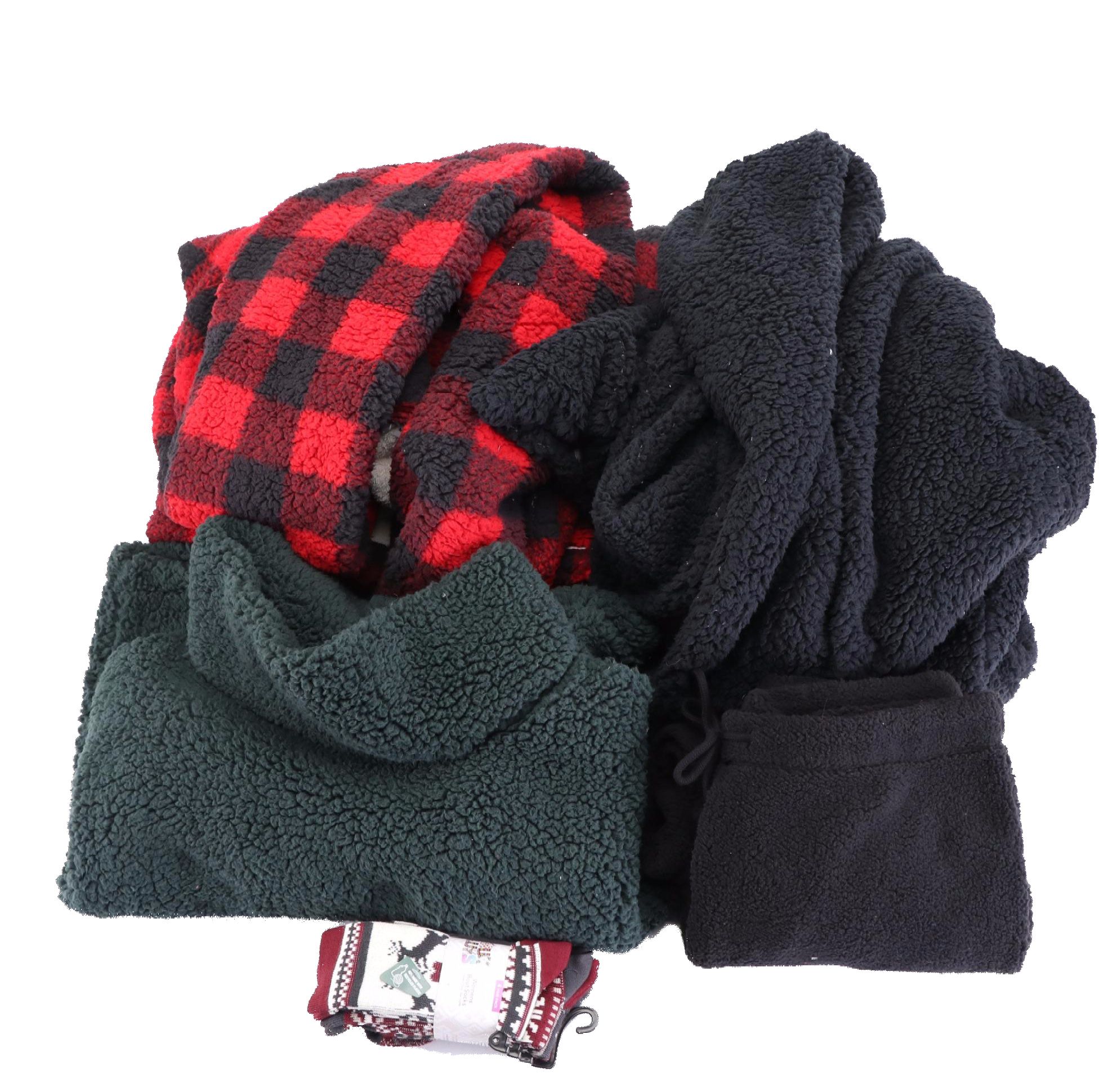 G.I.L.I. Plush Lounger Hoodies, A New Day Sherpa Pullover, Pants and